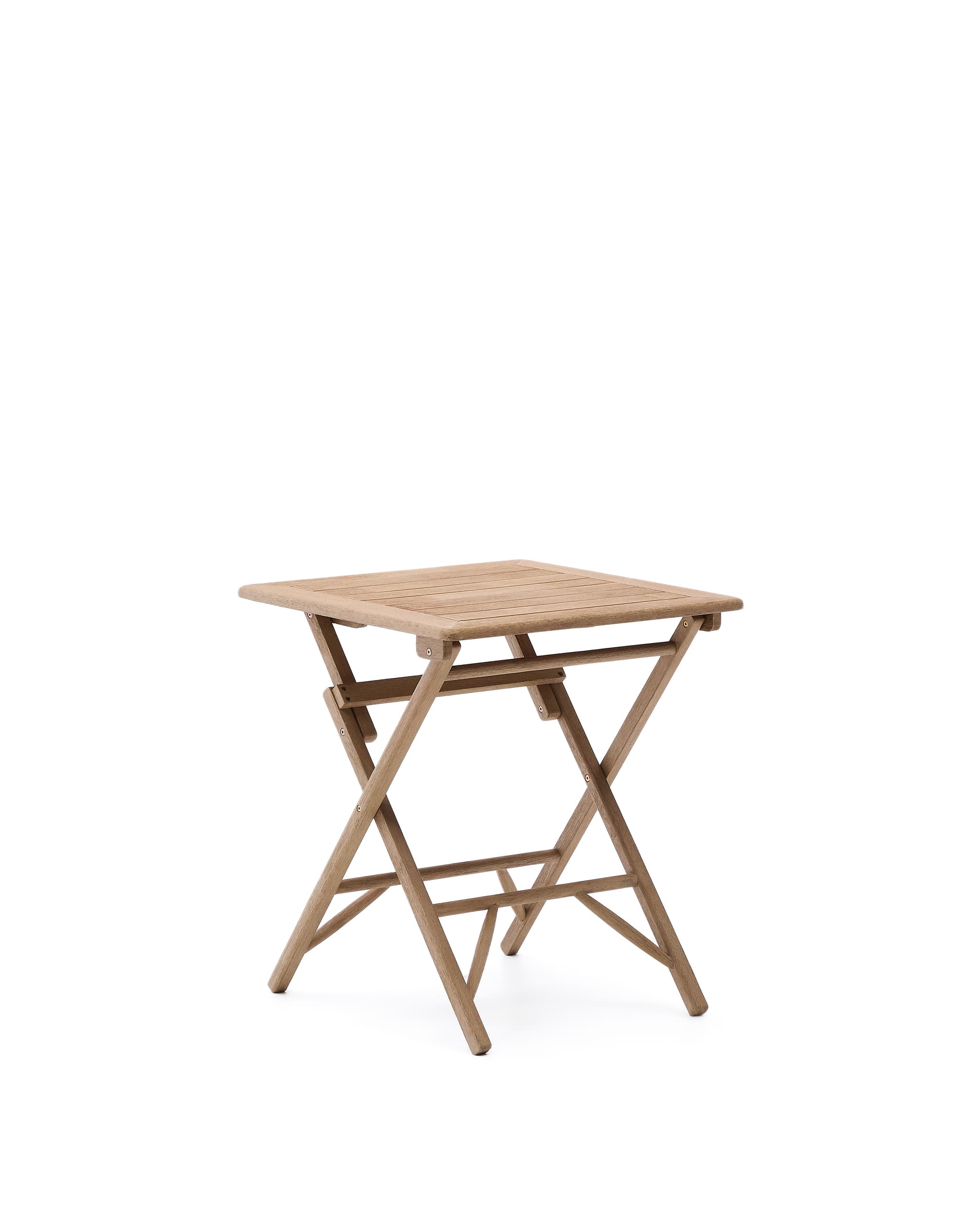 KAVE HOME Dandara fällbord i FSC 100% massivt akaciaträ 66 x 66 cm