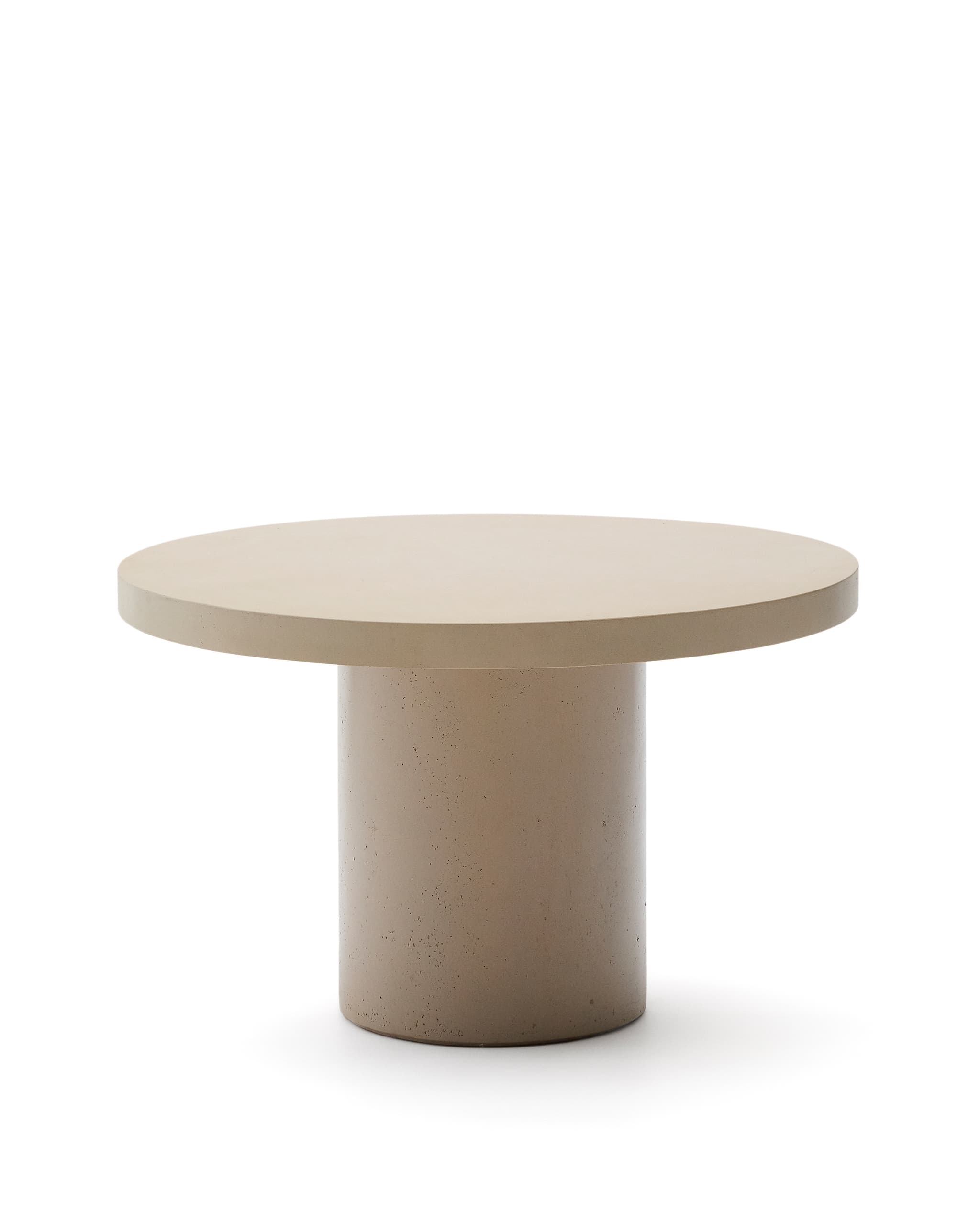 KAVE HOME Aiguablava trädgårdsbord, runt - beige cement (Ø120)