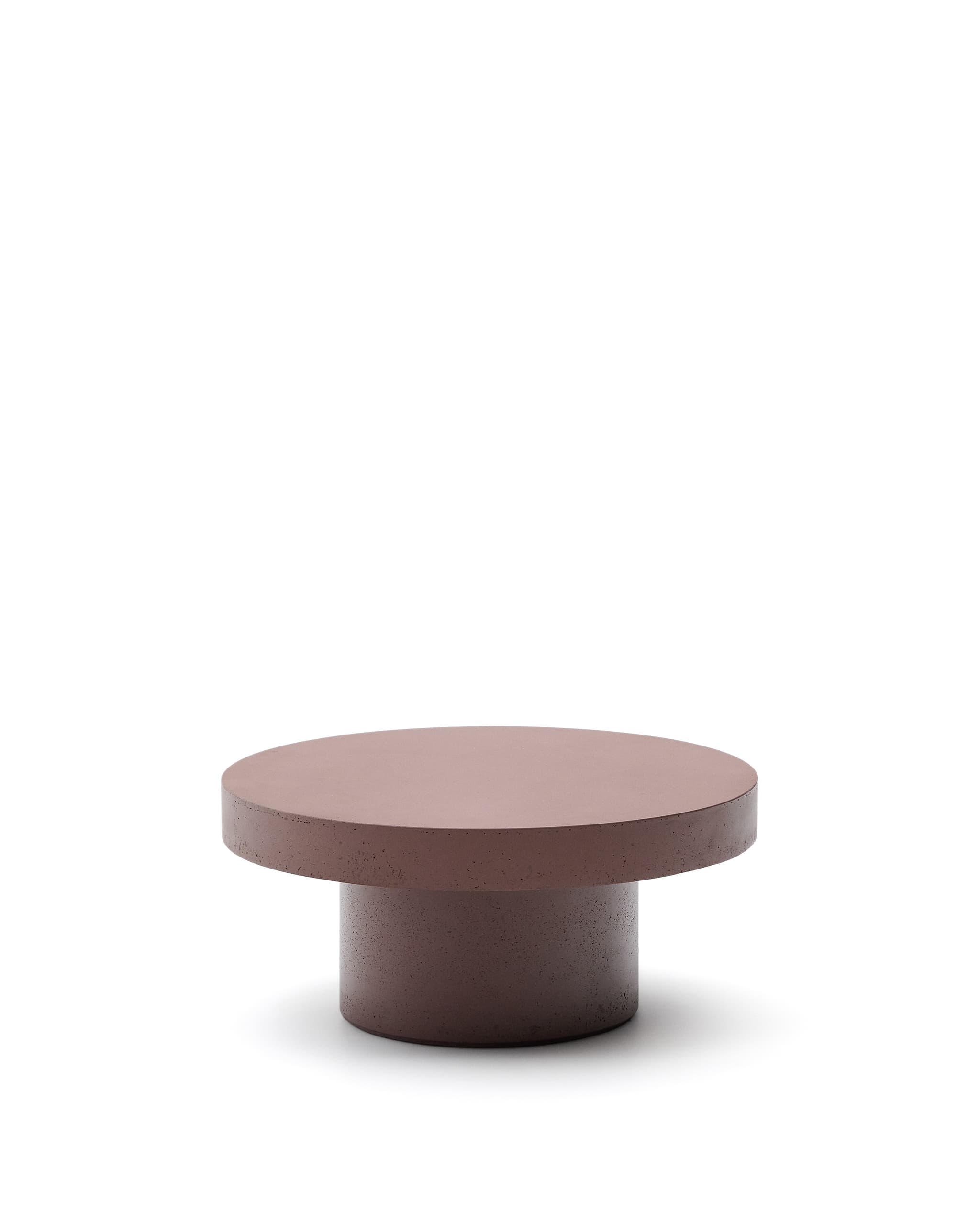 KAVE HOME Aiguablava soffbord i terrakotta cement 66 cm