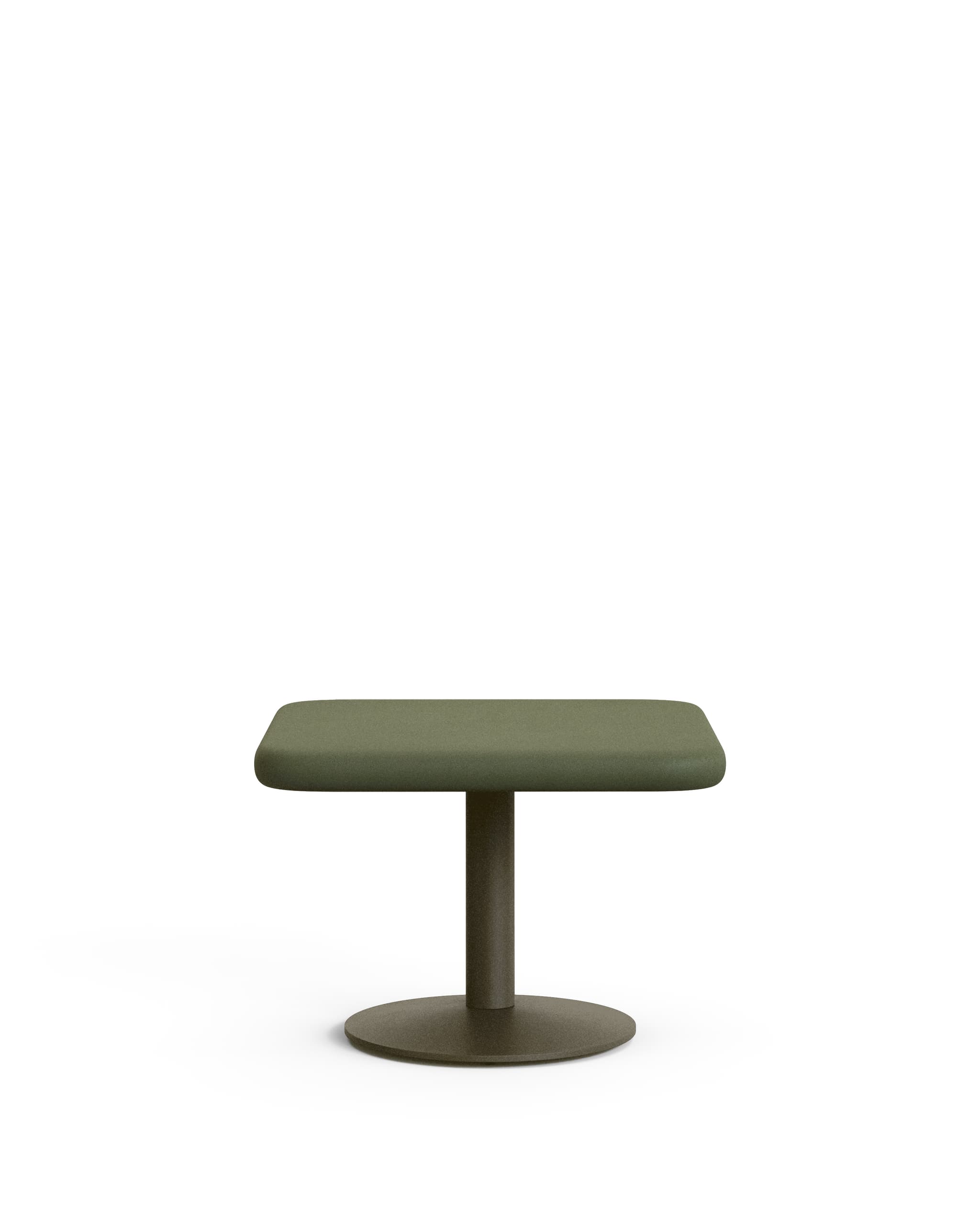 KAVE HOME Esilda utomhusbord med grön cementskiva 70x70cm och grönt stålbas 42x45cm