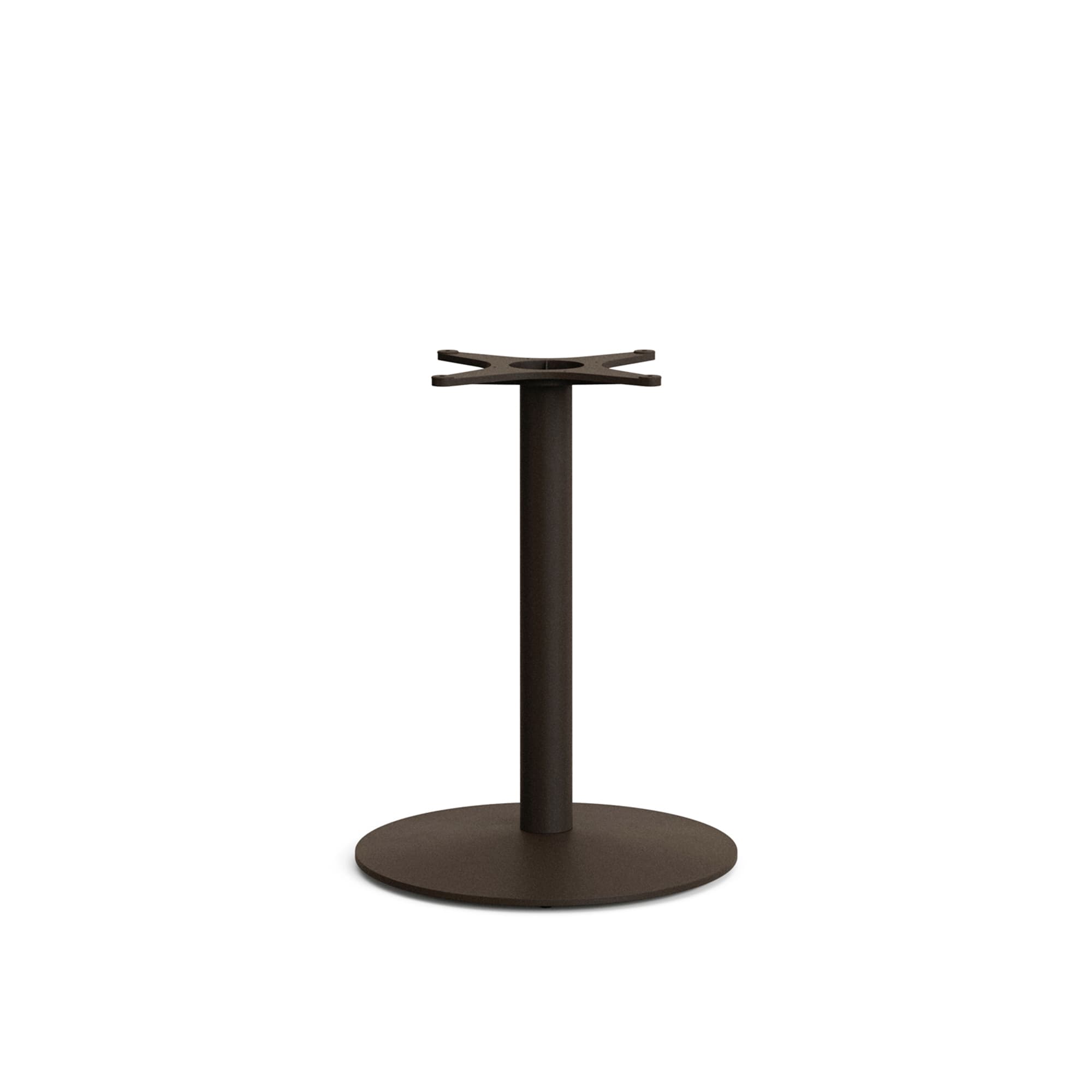 KAVE HOME Esilda runt utomhusbord med vit HPL-skiva Ø90 cm och grönt stålfot Ø55x72 cm