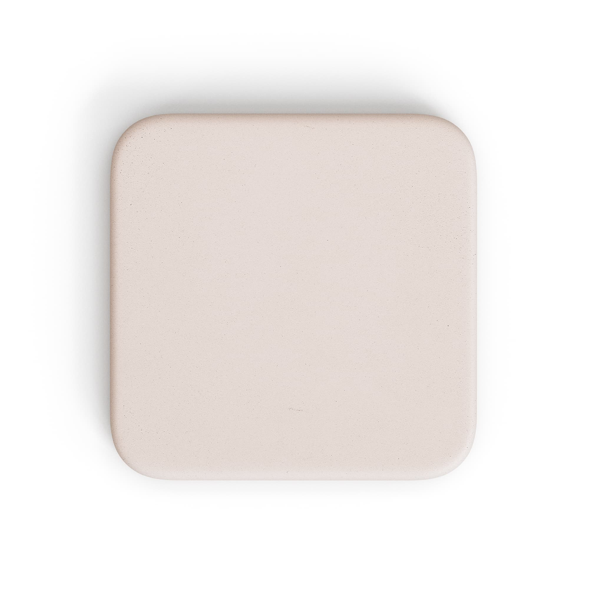 KAVE HOME Esilda utomhusbord med vit cementskiva 70x70cm och svart stålbas 55x72cm