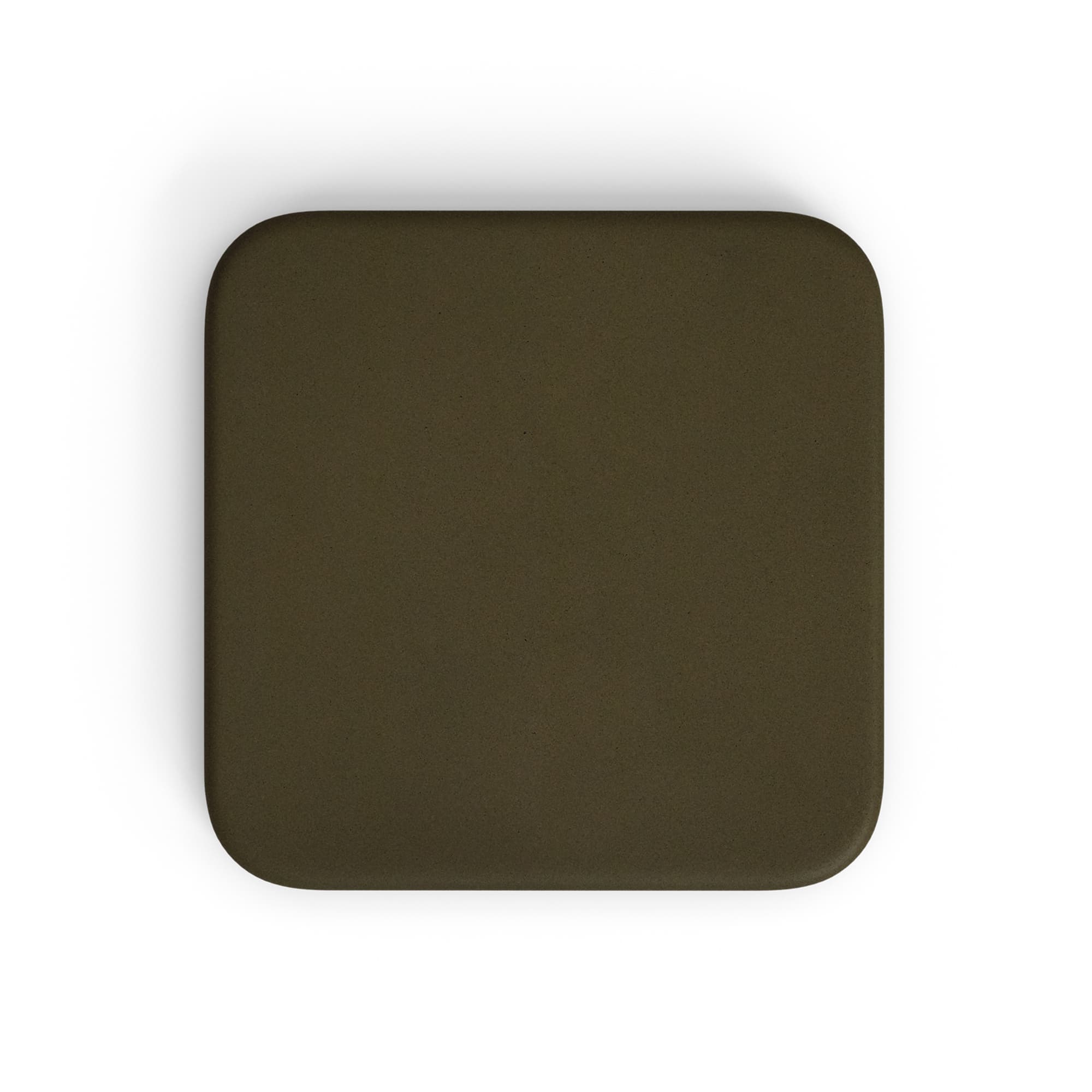 KAVE HOME Dina utomhusbord med grön cementskiva 70x70cm och vit stålbas 48x48x72cm