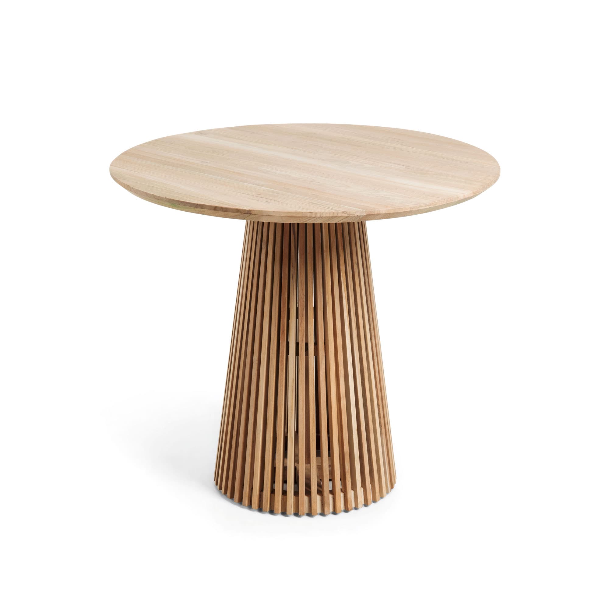 KAVE HOME Jeanette runt bord i massiv teak, Ø: 90 cm