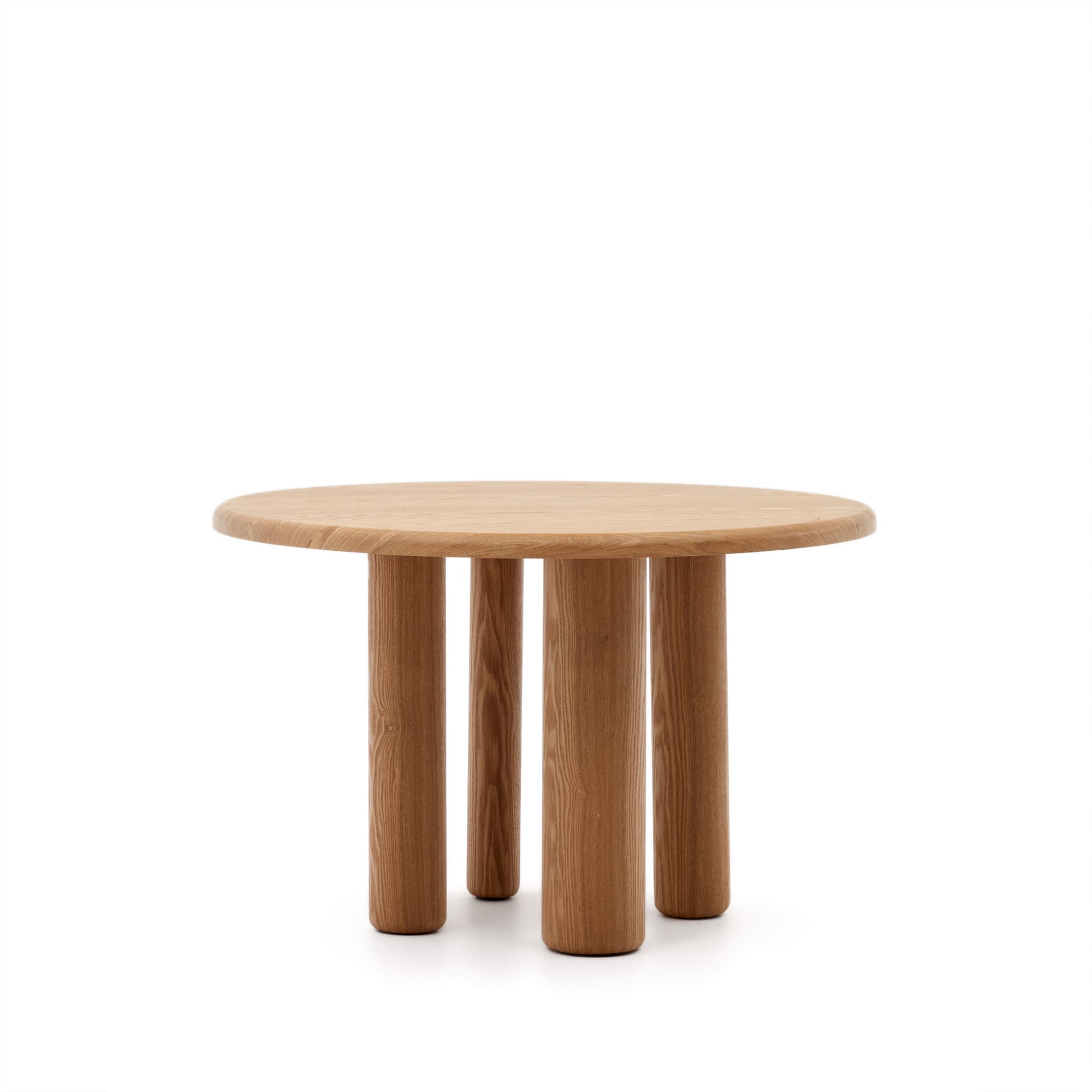 KAVE HOME Mailen runt bord i askfanér med naturlig finish, Ø: 120 cm