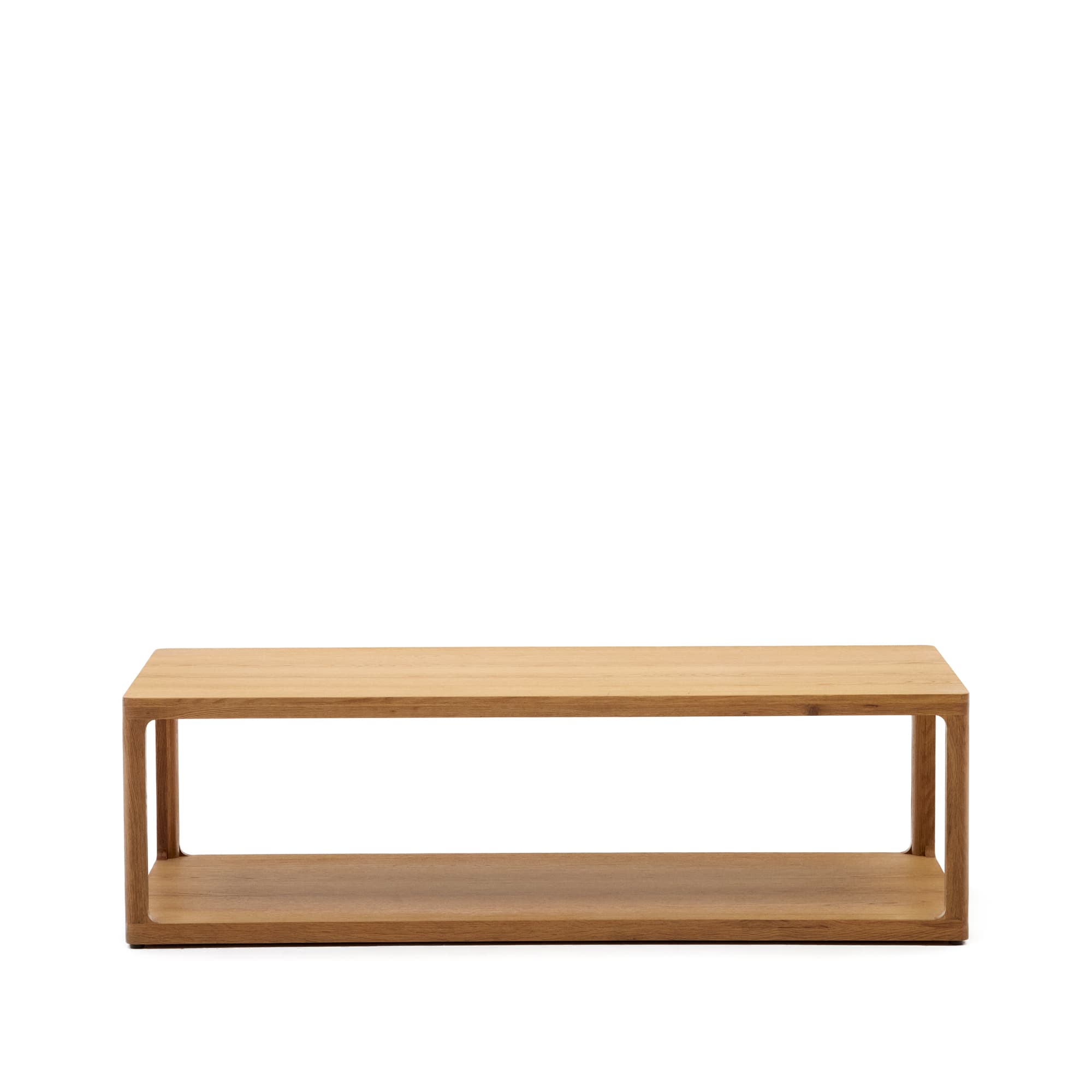 KAVE HOME Maymai soffbord i ek 140 x 65 cm