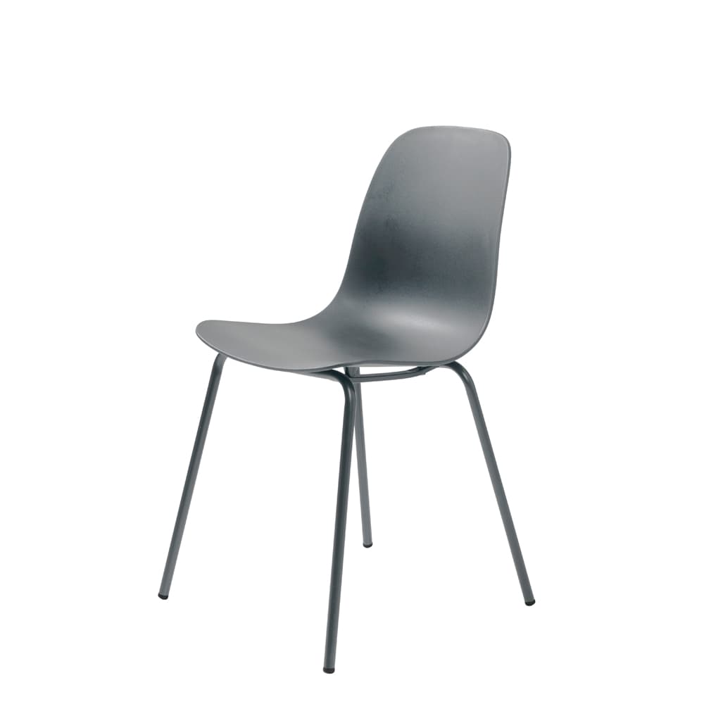 UNIQUE FURNITURE Whitby Matstol - Grå Polypropen och Grå Metall