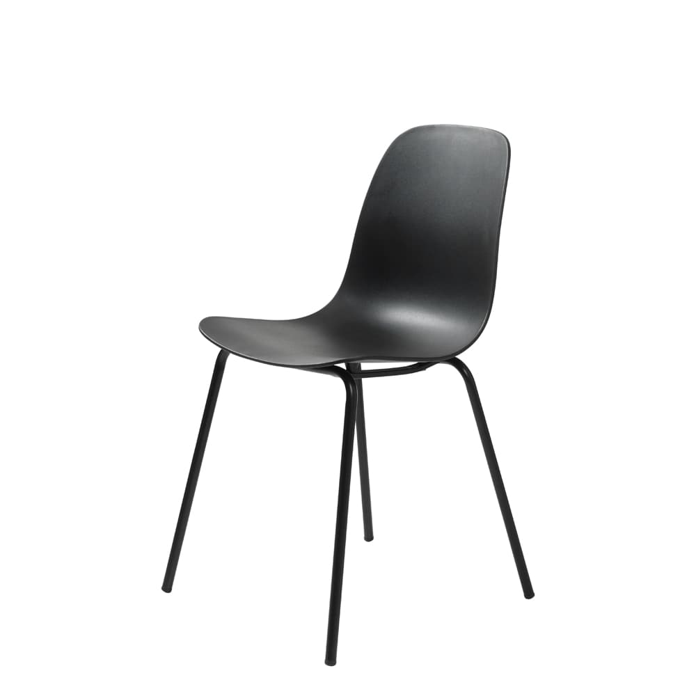 UNIQUE FURNITURE Whitby Matstol - Svart Polypropen och Metall