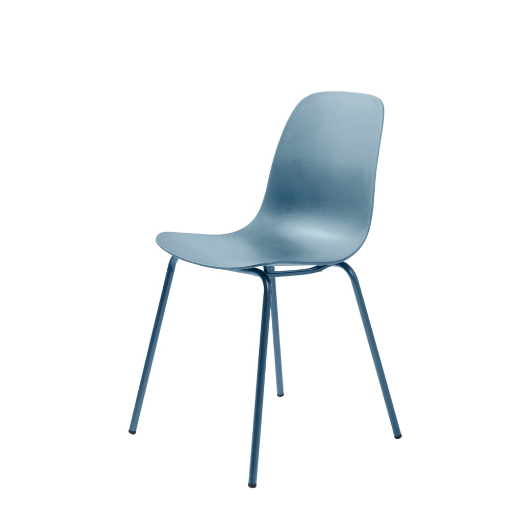 UNIQUE FURNITURE Whitby Matstol - Dammblå Polypropen och Dammblå Metall