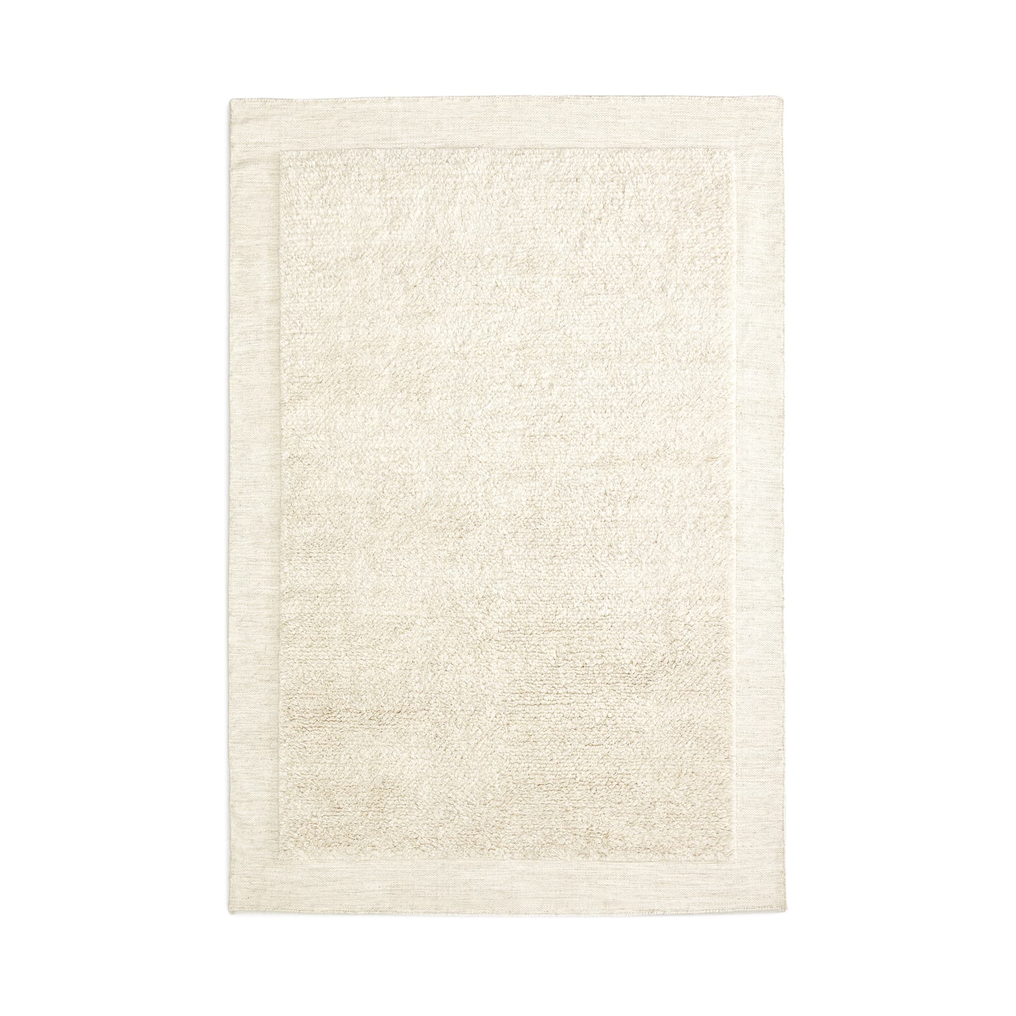 KAVE HOME Marely vit ullmatta 200 x 300 cm