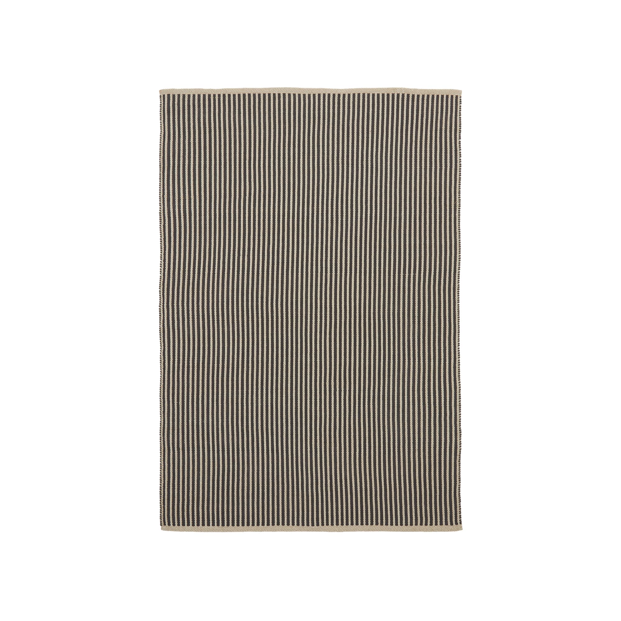 KAVE HOME Satanca beige och svart randig matta av syntetfibrer 160 x 230 cm