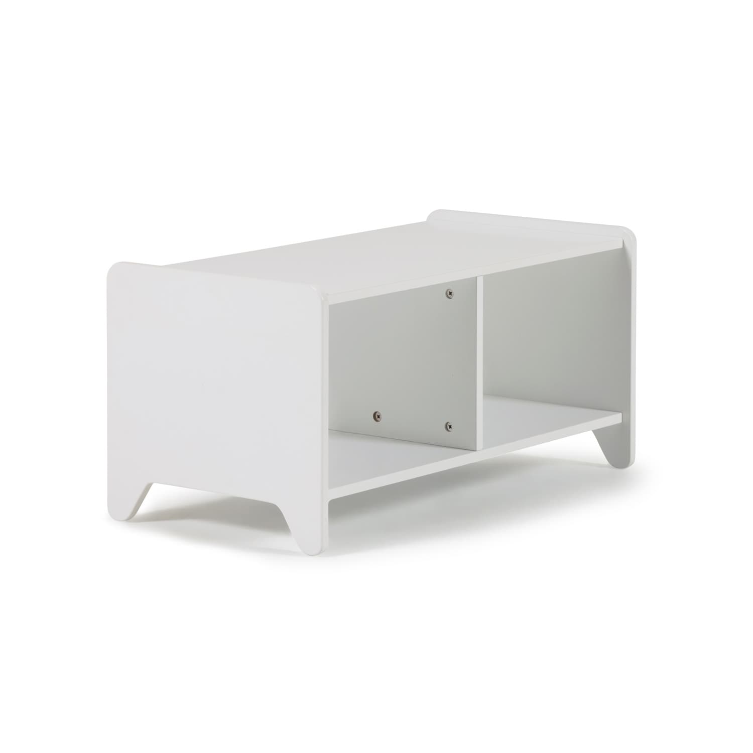 KAVE HOME Nunila barnbokhylla, m. 2 rum - vit MDF (78x40)