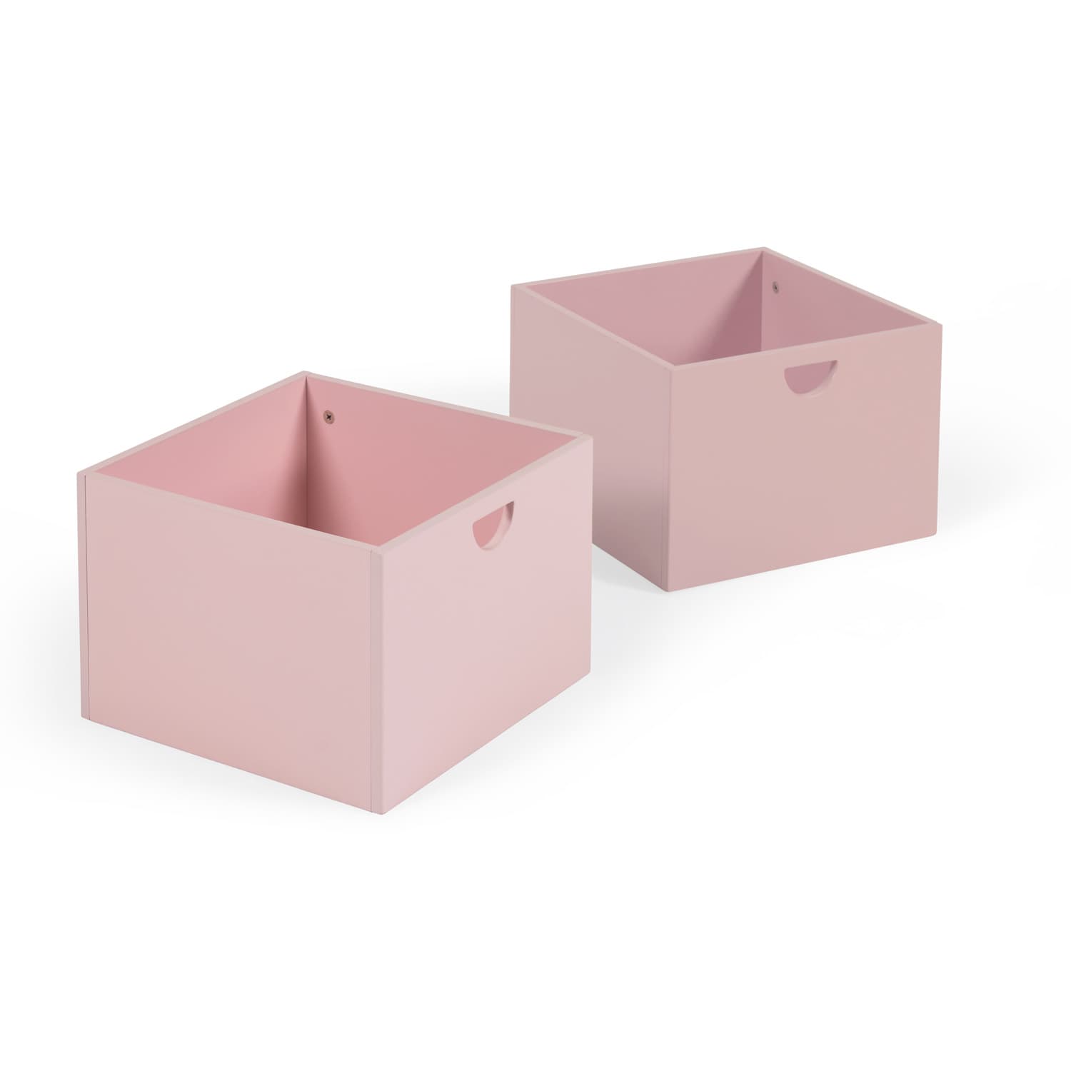 KAVE HOME Nunila låda för Nunila barnbokhylla - rosa MDF (set med 2)