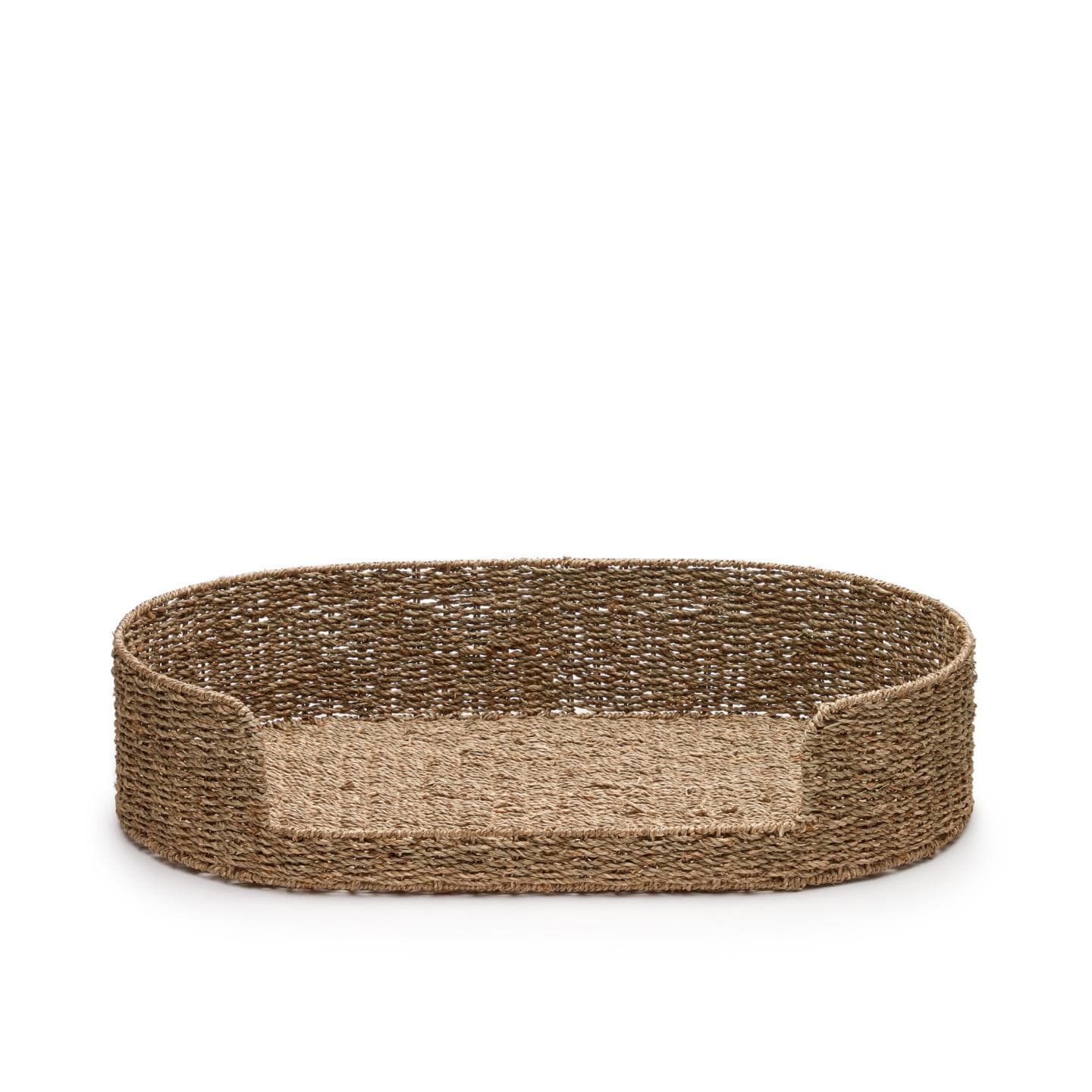 KAVE HOME Fliicker hundkorg, oval - naturligt sjögräs (80x45)