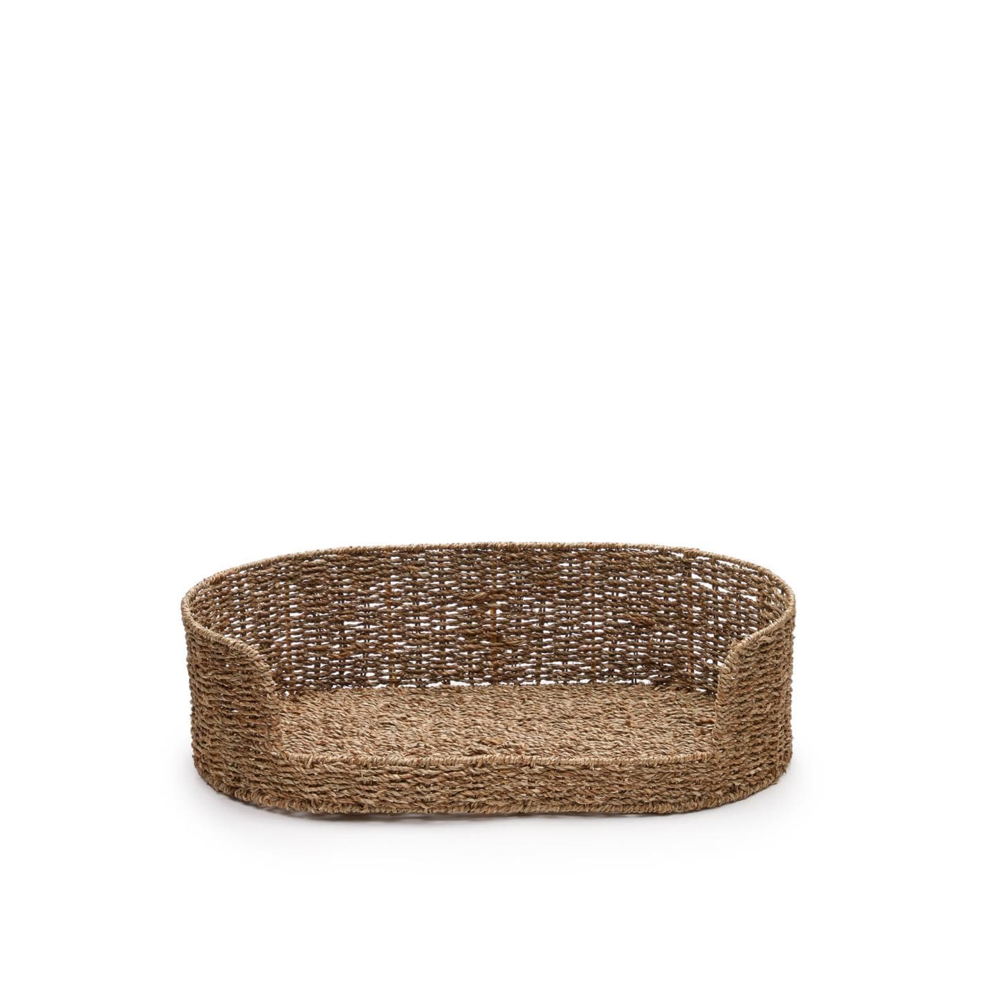 KAVE HOME Fliicker hundkorg, oval - naturligt sjögräs (60x35)