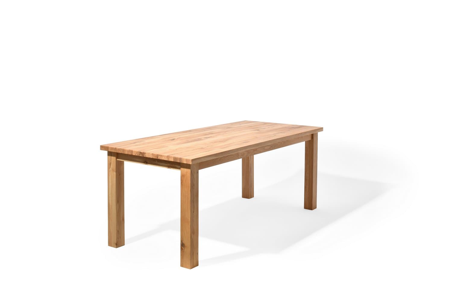Rektangulärt Sam Matbord med Rak Kant - Massiv Ek, Oljad (200 x 90 cm)