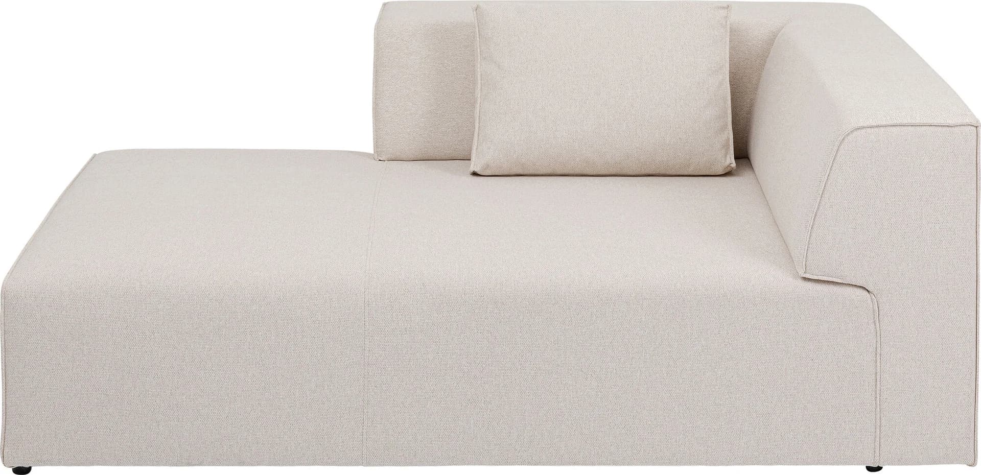 KARE DESIGN Infinity Ottomane Elements Cream Left modul - beige polyester och polypropen