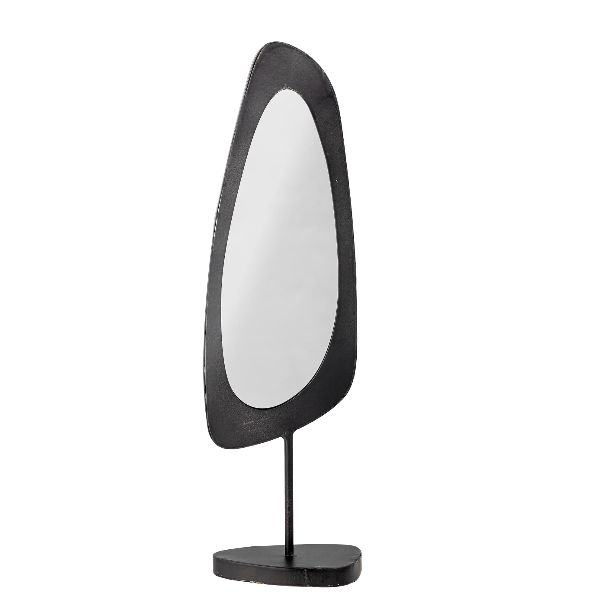 BLOOMINGVILLE Avoa bordsspegel, ekologisk - spegelglas och svart järn/MDF (L14,5xH50xB10)