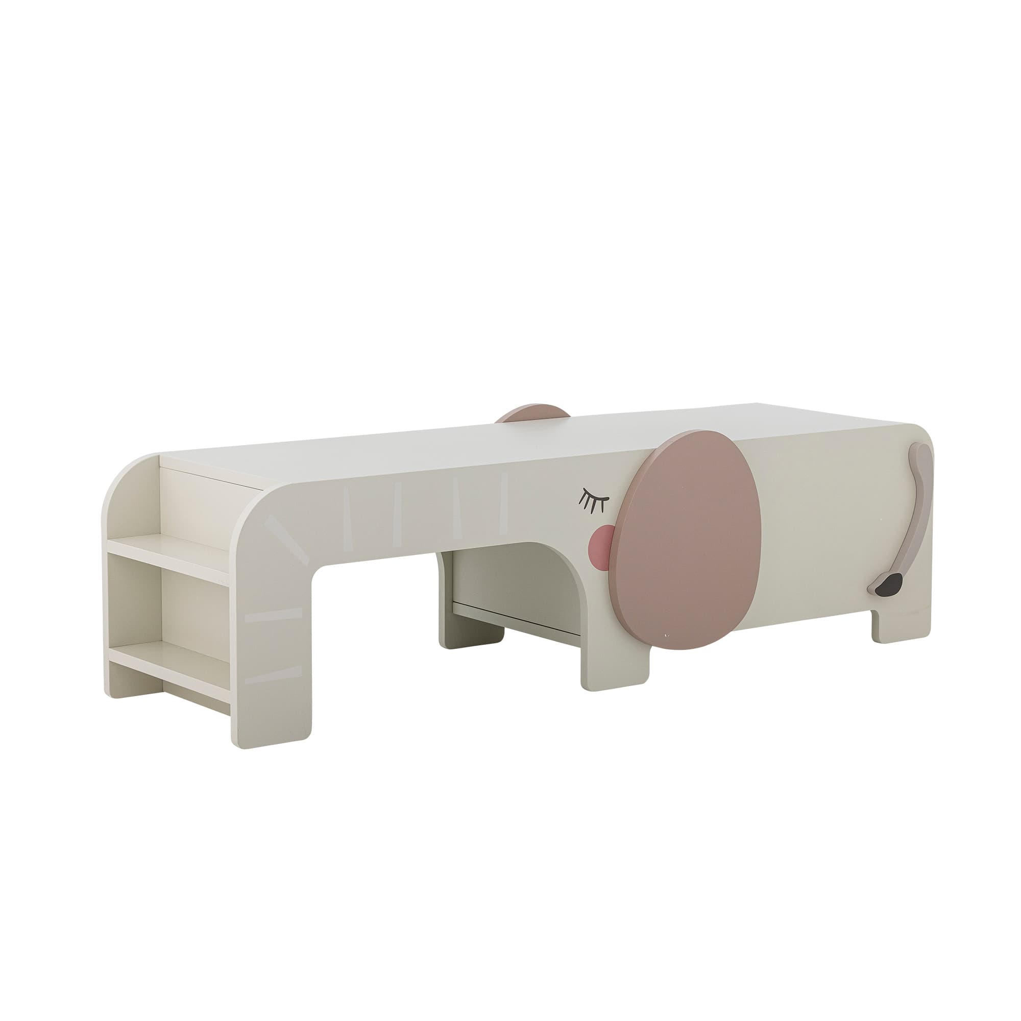 BLOOMINGVILLE MINI Ferdinand bänk, grå, FSC®100%, MDF (L110xH32xB36 cm)