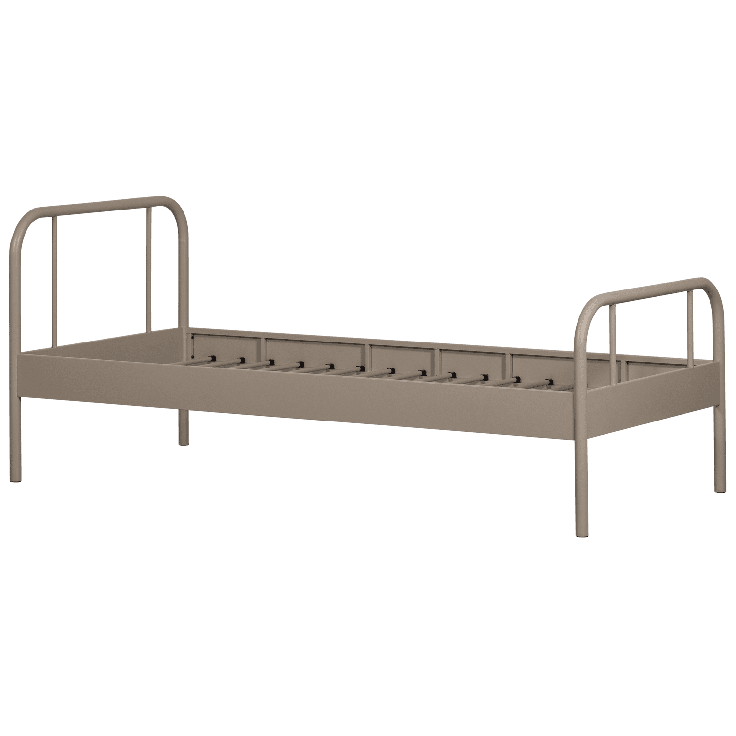 WOOOD MATA ENKELSÄNG METALL SAND 90x200CM