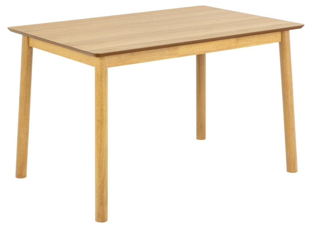 ACT NORDIC Barlow matbord - matt ek akryllack ekfaner och mattbetsad ek akryllack gummiträ (120x80)