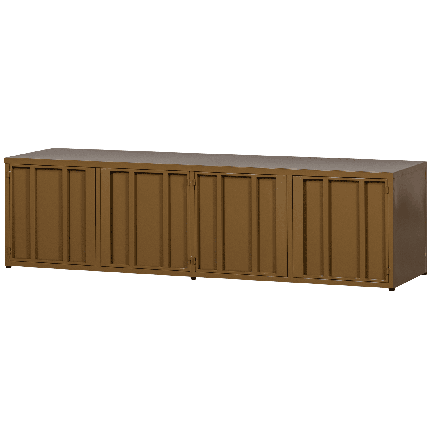 TV-BORD METALL HONUNGSGULT 44x160CM I WOOOD LEVEL
