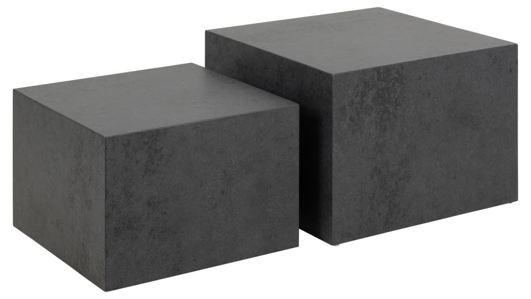 ACT NORDIC Dice soffbord, fyrkantigt - svart Ocean grovt papper (set om 2)