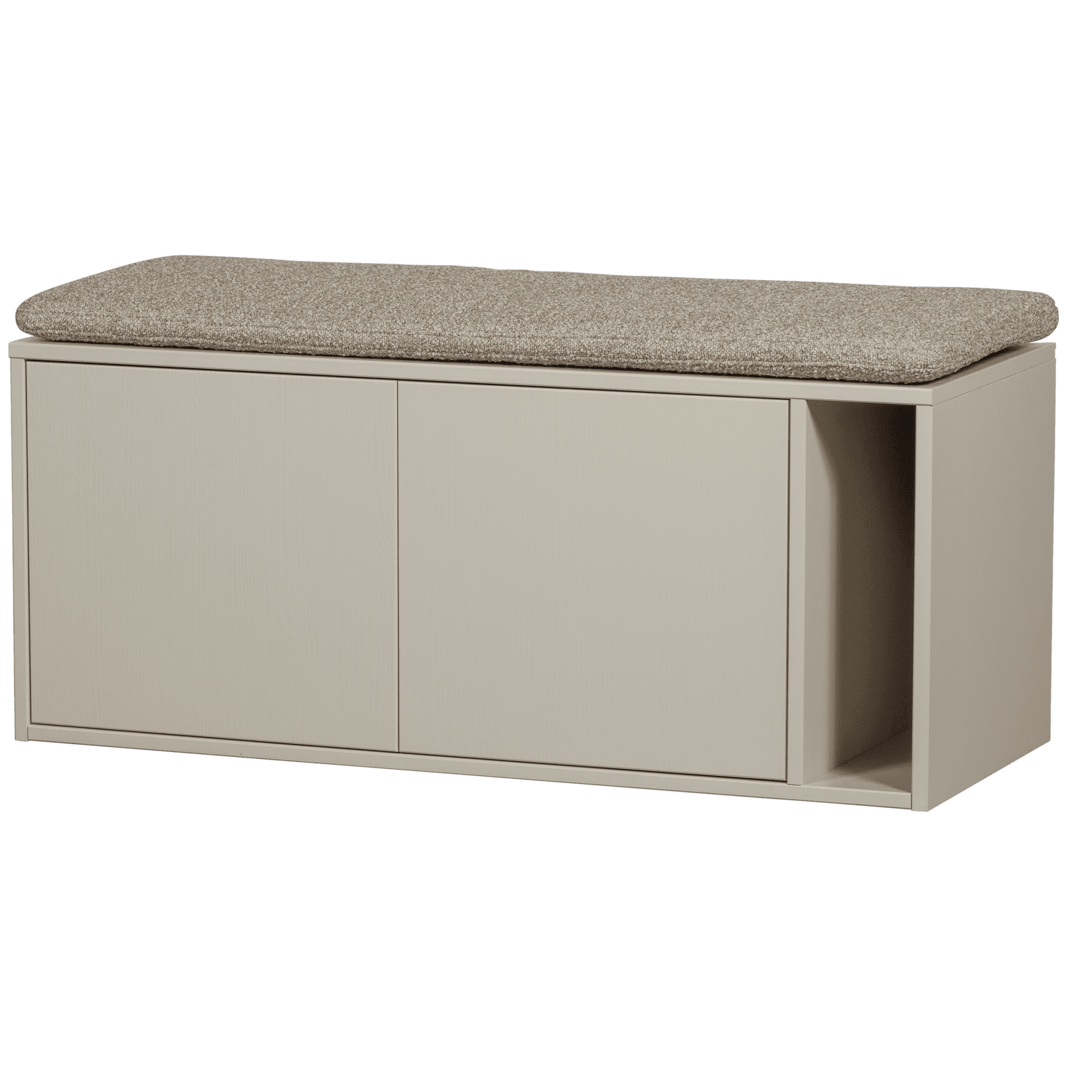 WOOOD SETTLE DOWN TV-MÖBEL/BÄNK 108 CM DUST MED SITTDYNA [fsc]