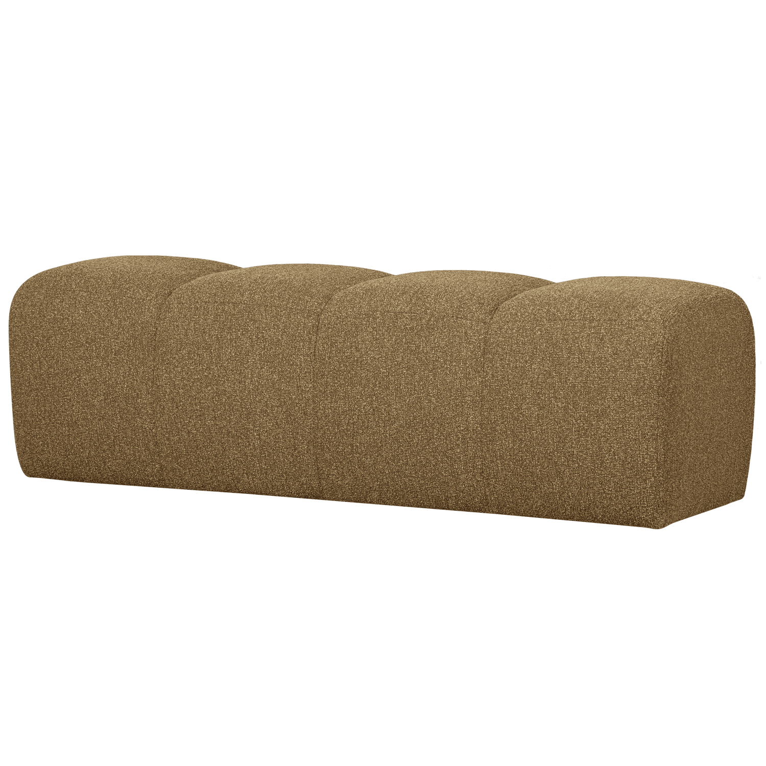 WOOOD MOJO MATBÄNK 164 CM BOUCLE GUL/BRUN MELANGE MELANGE