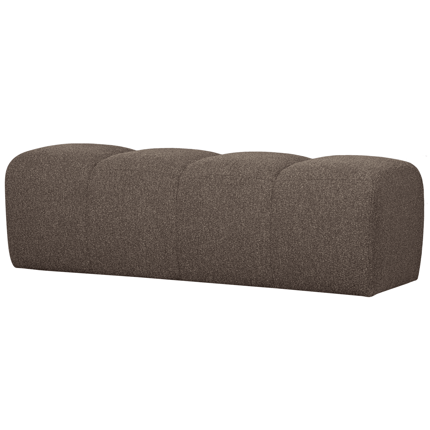 WOOOD MOJO MATBÄNK 164 CM BOUCLE BRUN MELANGE