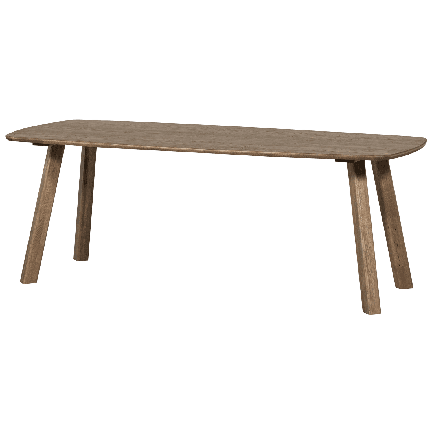 WOOOD TABLO BORD DANSKT OVALT TGL 180x100CM KASHMERBRUN [fsc]