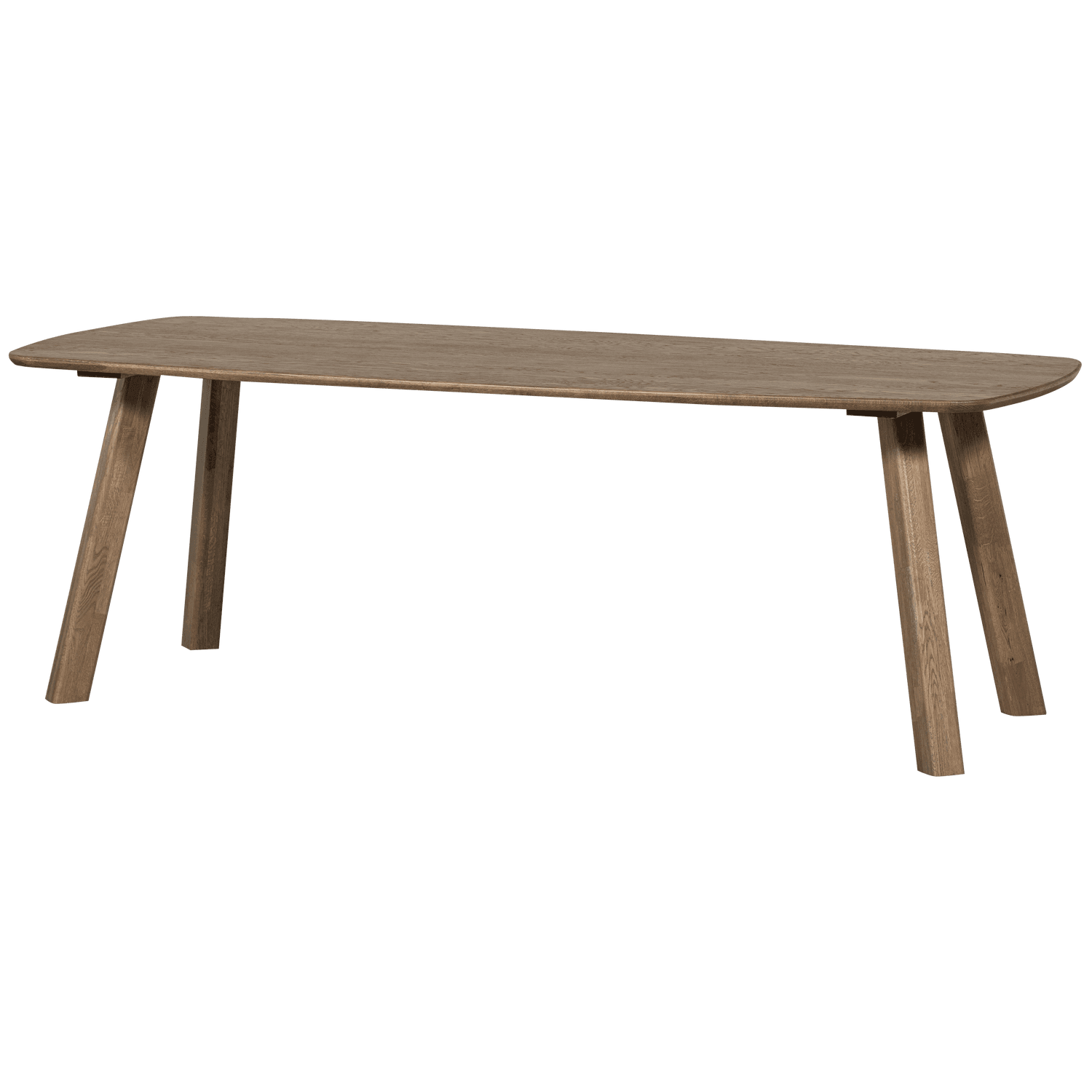 WOOOD TABLO BORD DANSKT OVALT TGL 220x100CM KASHMERBRUN [fsc]
