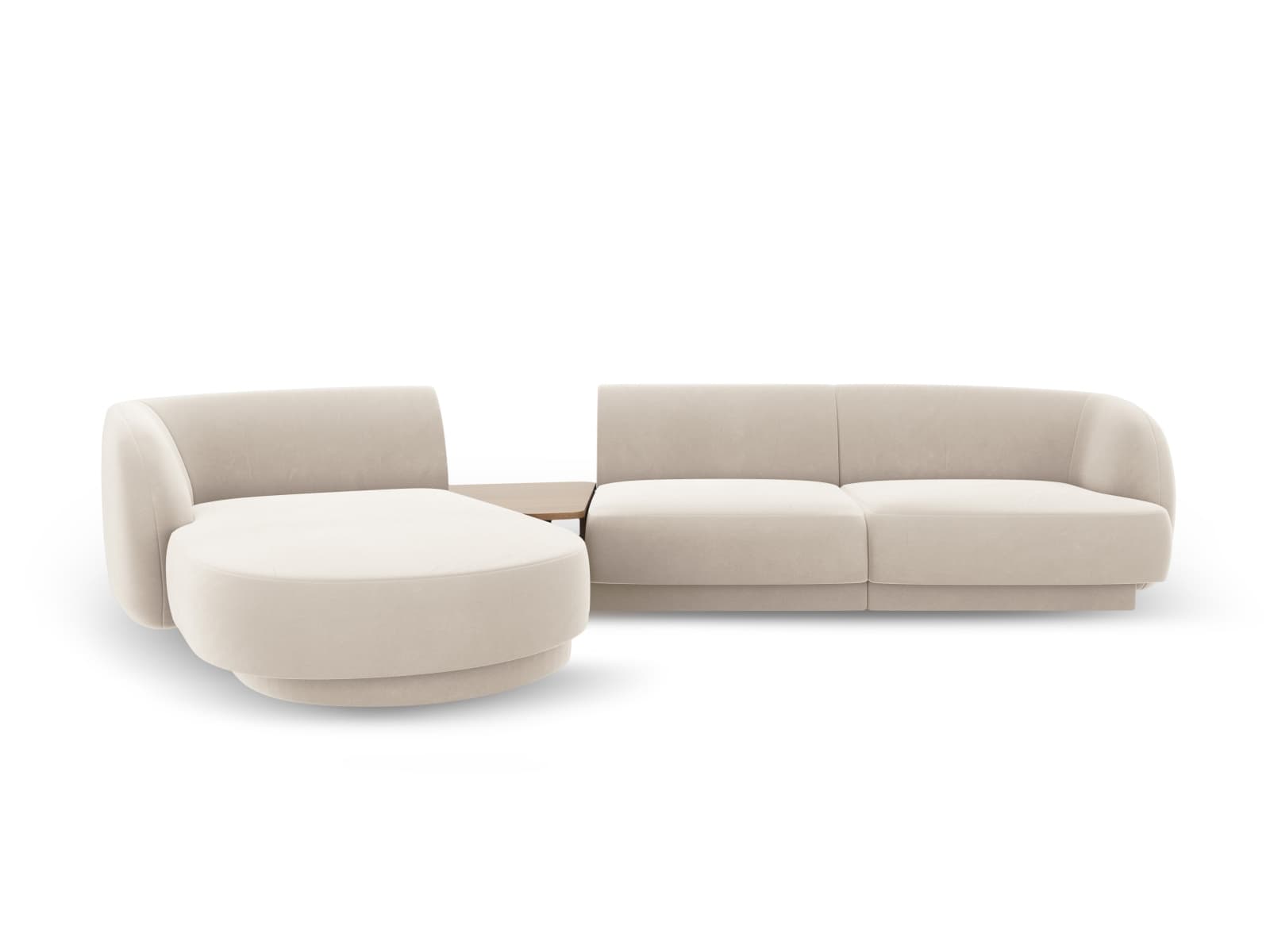 MICADONI  Modulsoffa i sammet vänster, "Miley", 3 sitsar, 300x145x70