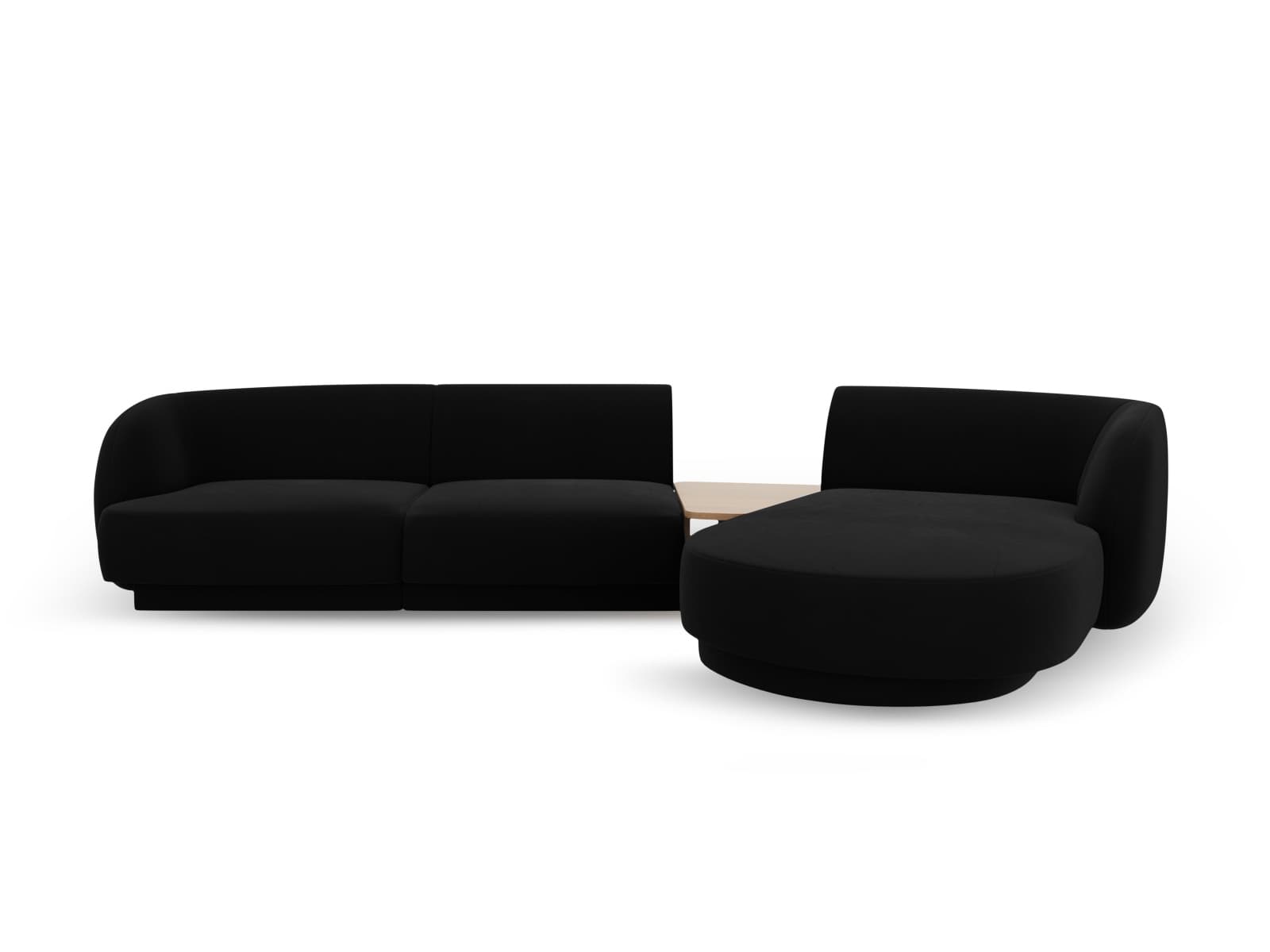 MICADONI  Modulsoffa i sammet höger, "Miley", 3 sitsar, 300x145x70