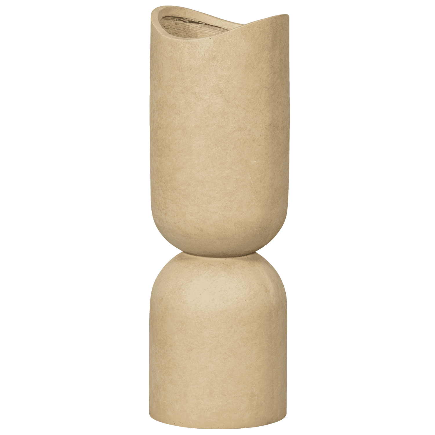 TRÄ MOSI VAS/VÄXTGRUKA FIBERLER BEIGE 75x25CM