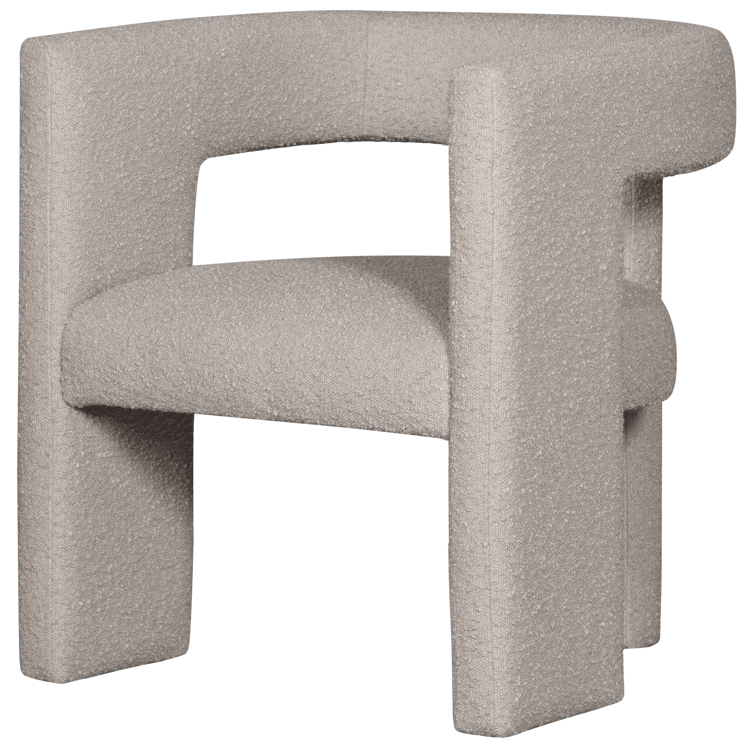 WOOOD TIWA FÅTÖLJ BOUCLE BEIGE