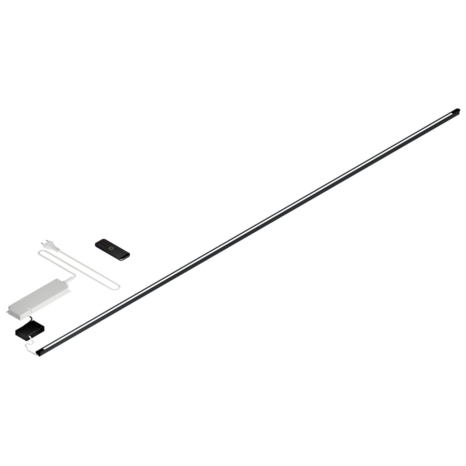 WOOOD EXTRA PAKET LED-LISTA SVART/VIT 170 CM
