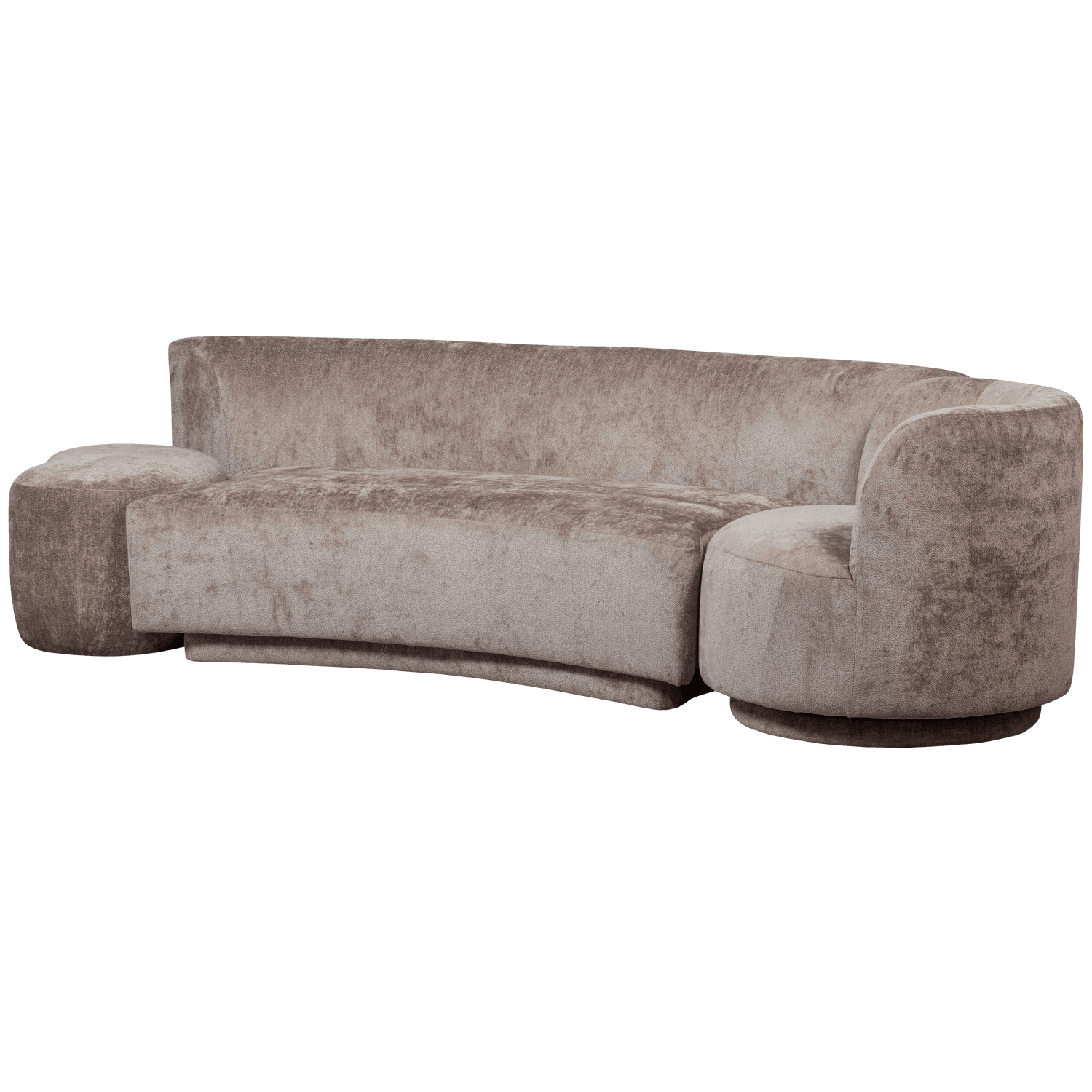 WOOOD KOMBI-POPULÄR: SOFFA + FÅTÖLJ + POUF TAUPE
