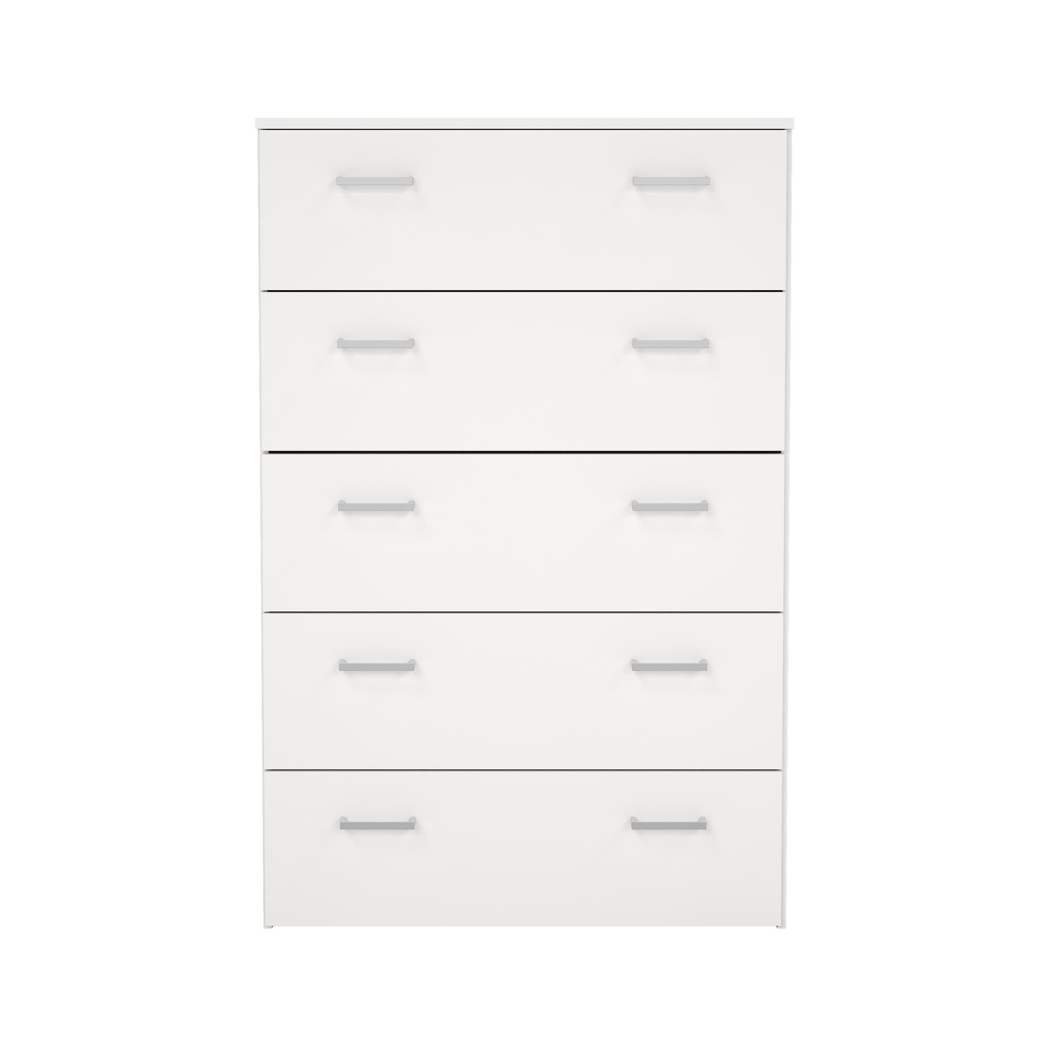 TVILUM Space byrå - vit laminat, 5 lådor