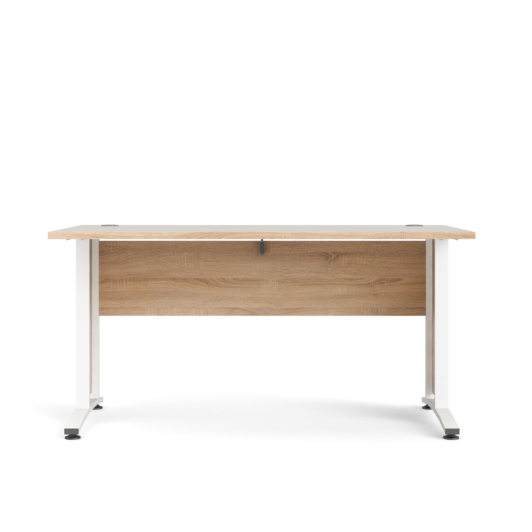 TVILUM Prima Skrivbord - Naturlig Ekfanér och Vit (150 x 80 cm)
