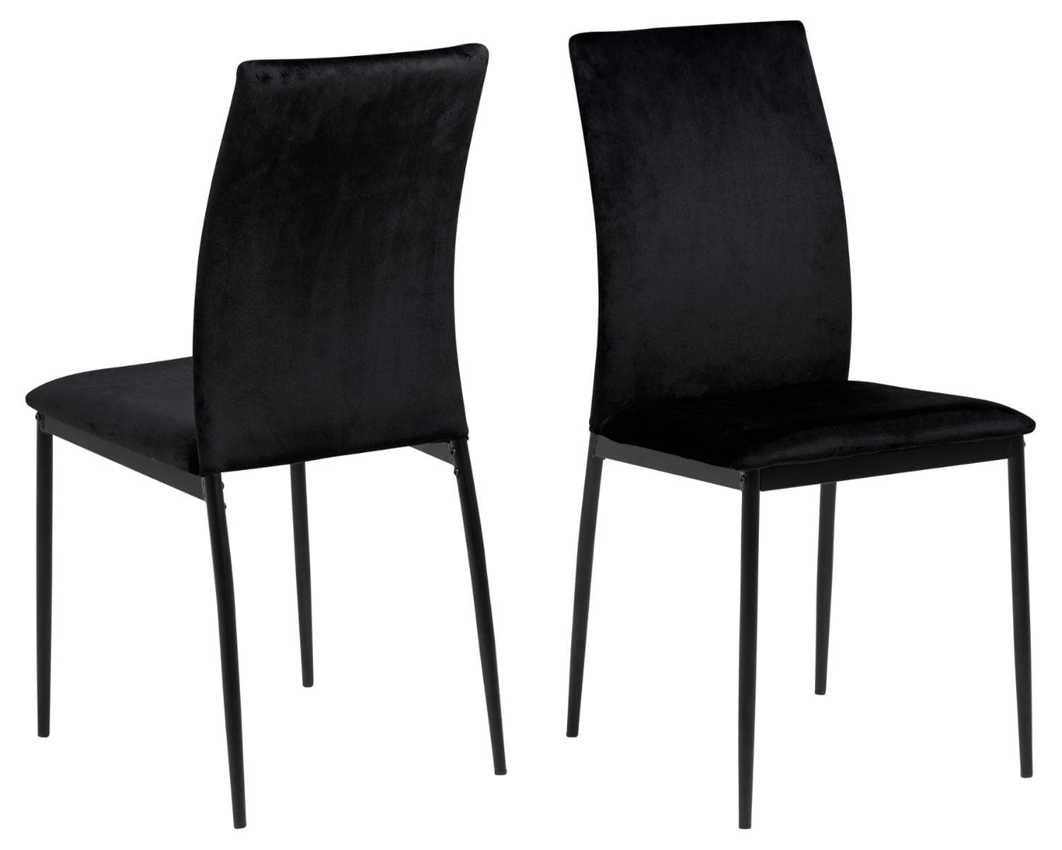 ACT NORDIC Demina matstol - svart polyester och svart metall