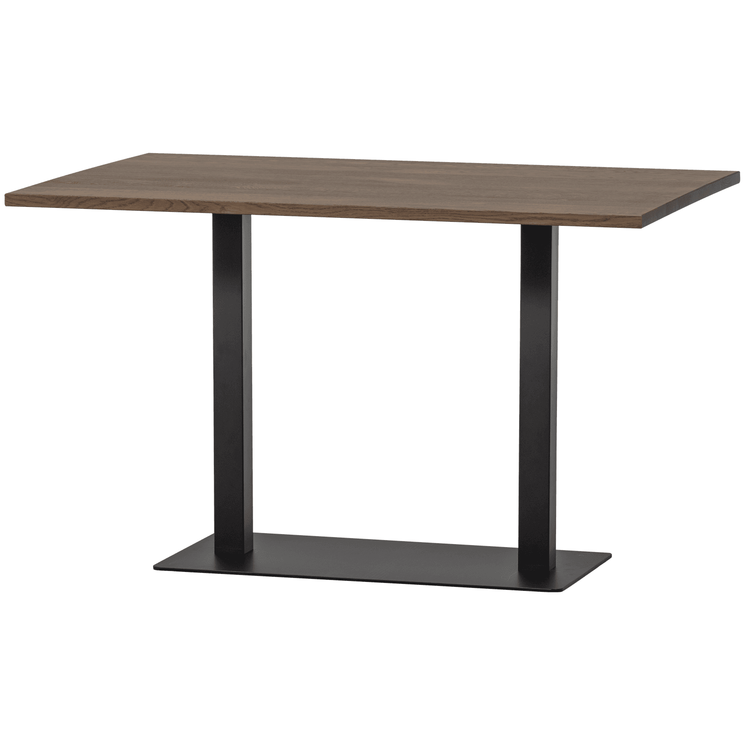 WOOOD Tablo matbord, rektangulärt - kashmir brun ek och svart metall (120x80)