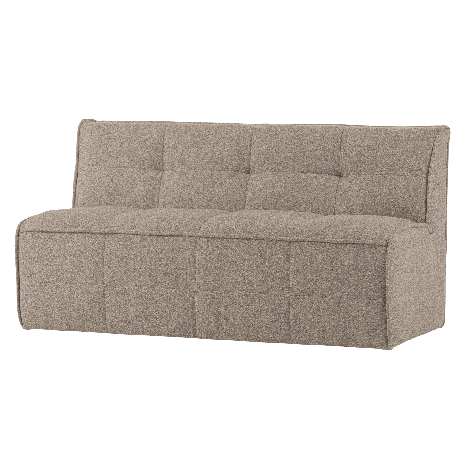 vtwonen Cluster Matsalsbänk Med Ryggstöd Boucle Khaki Brun