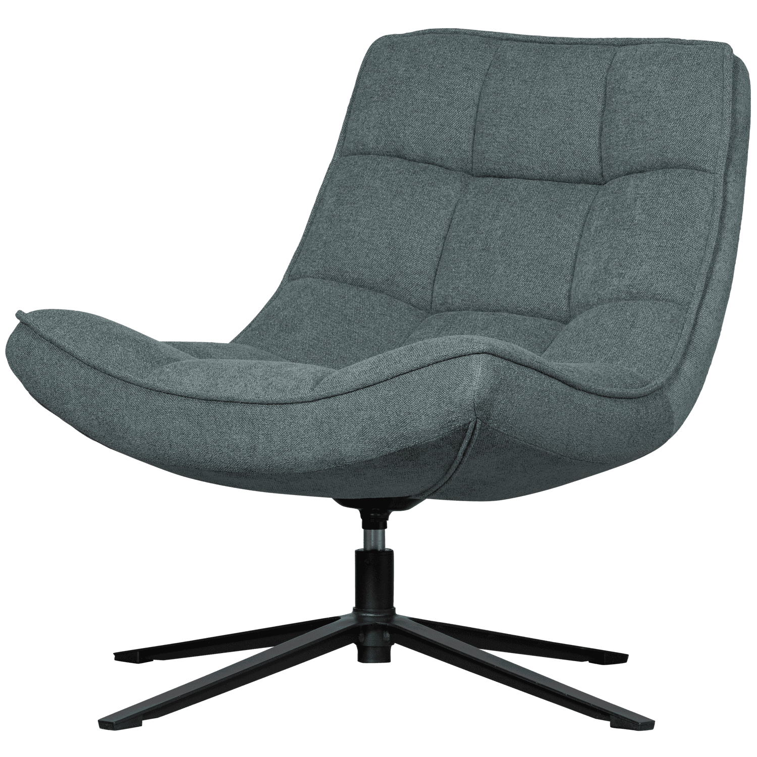 TRÄ MAUDI SWIVEL FÅTÖL BLÅ STEN