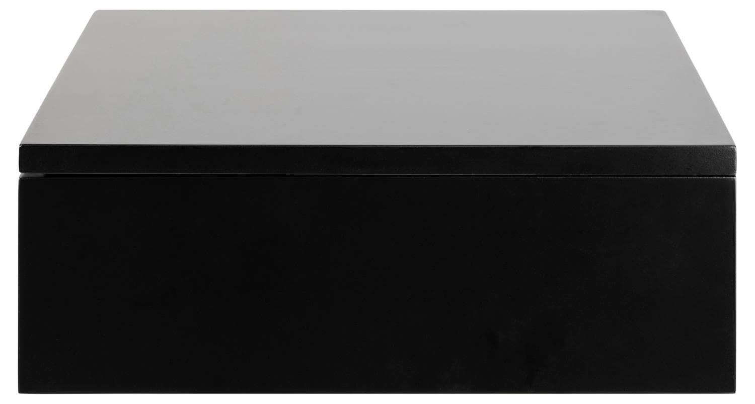 ACT NORDIC Avignon vägghängt sängbord, m. 1 låda - svart MDF (37x32)