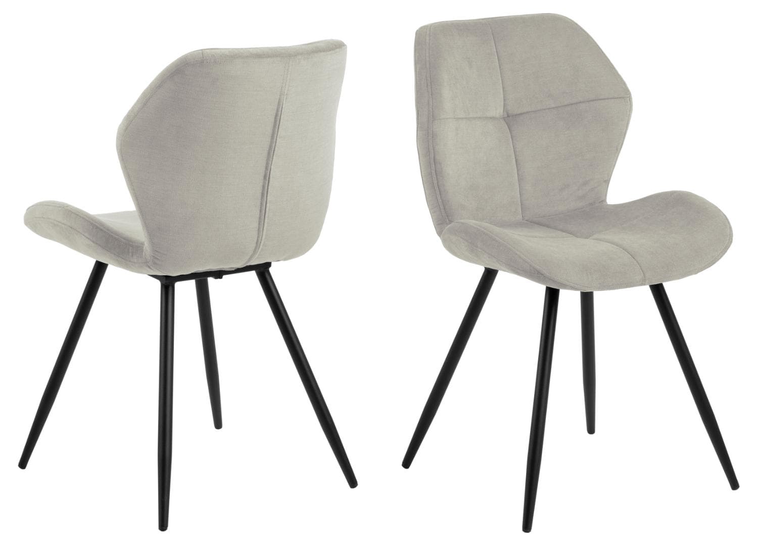 ACT NORDIC Petri matstol - äkta polyester och svart metall