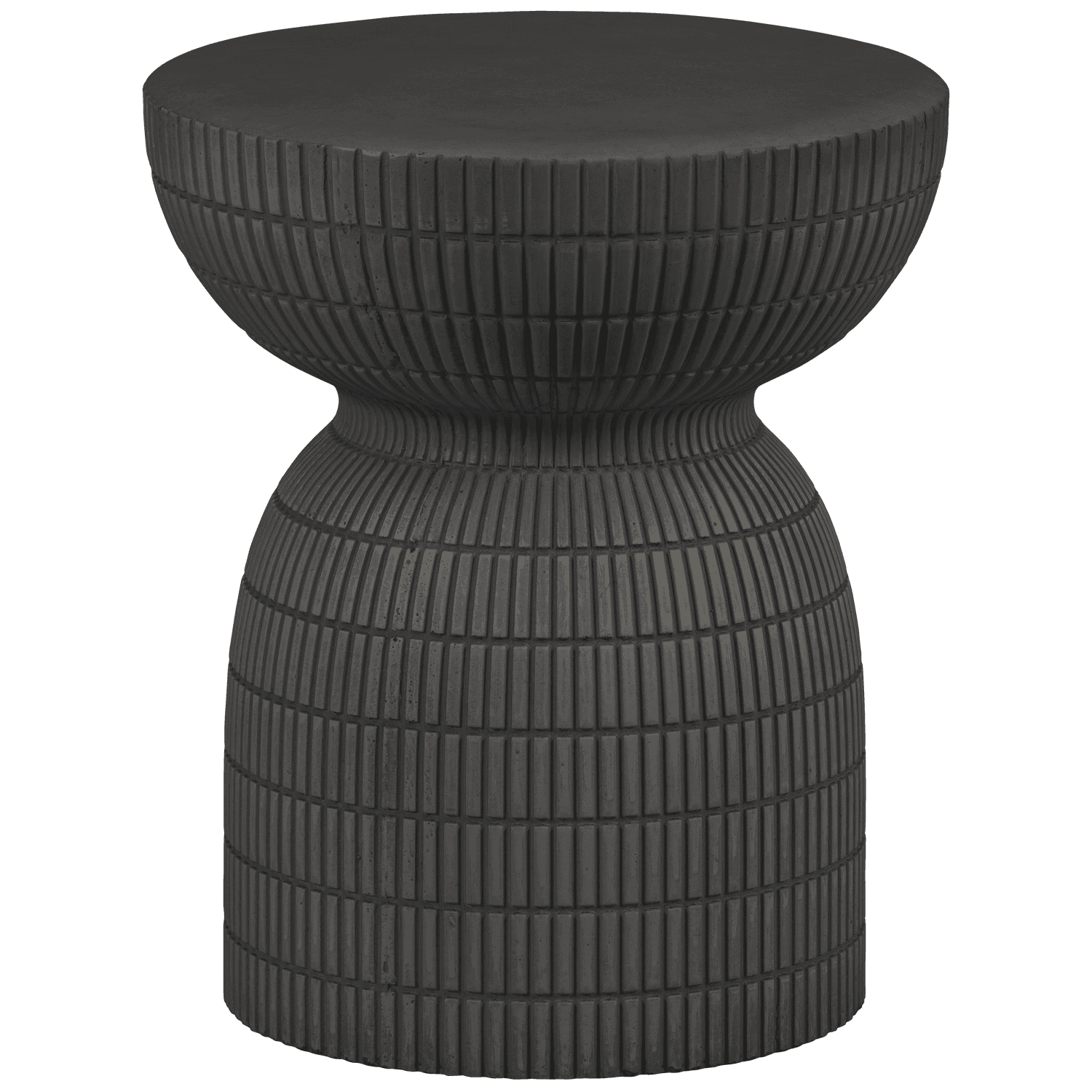 WOOOD SAMSON SOFFBORD MED BETONGLOOKSENT KAFFE 44xØ37CM