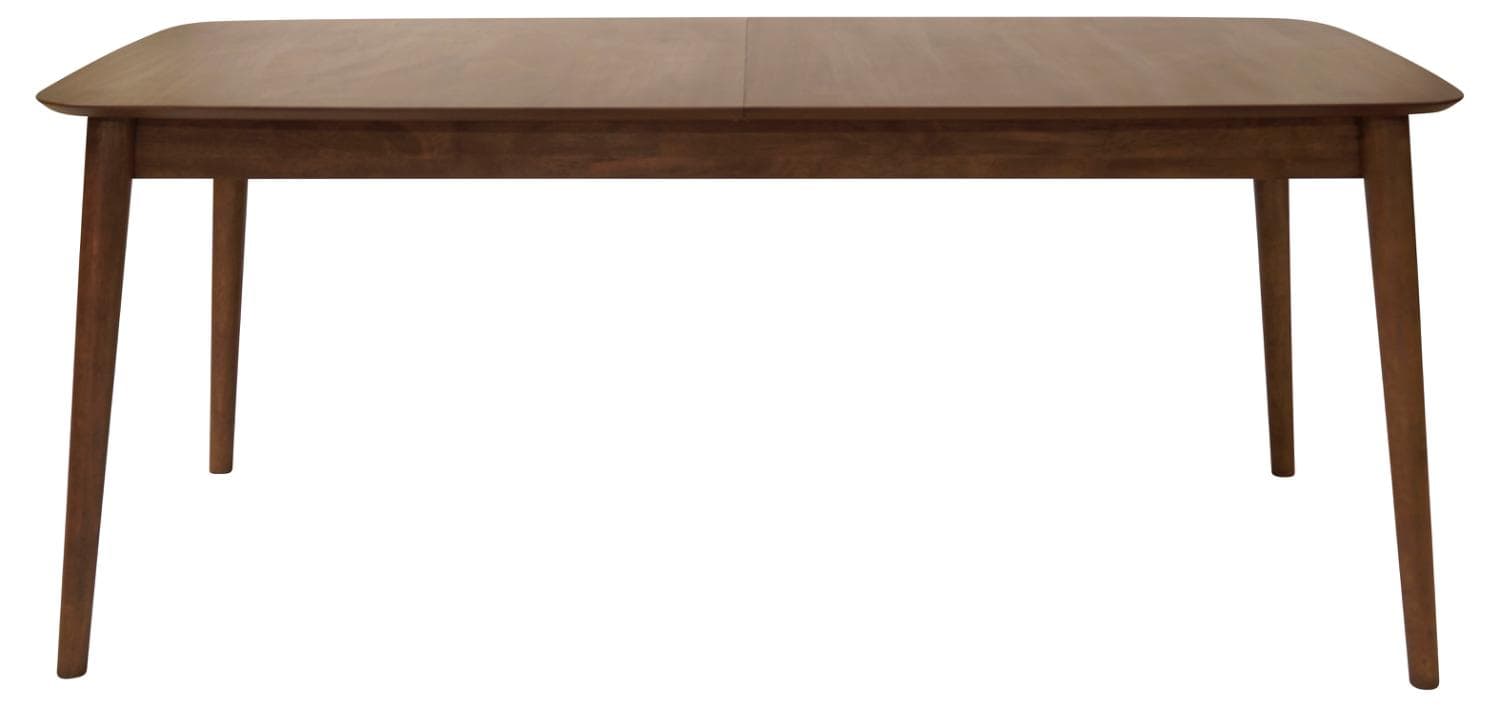 ACT NORDIC Montreux matbord, med fjärilsbordsskiva - valnötsbrunt fanér/gummiträ (180/219x90)