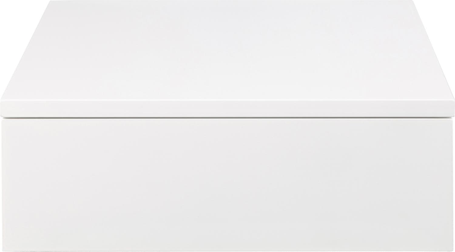 ACT NORDIC Avignon vägghängt sängbord, m. 1 låda - vit MDF (37x32)