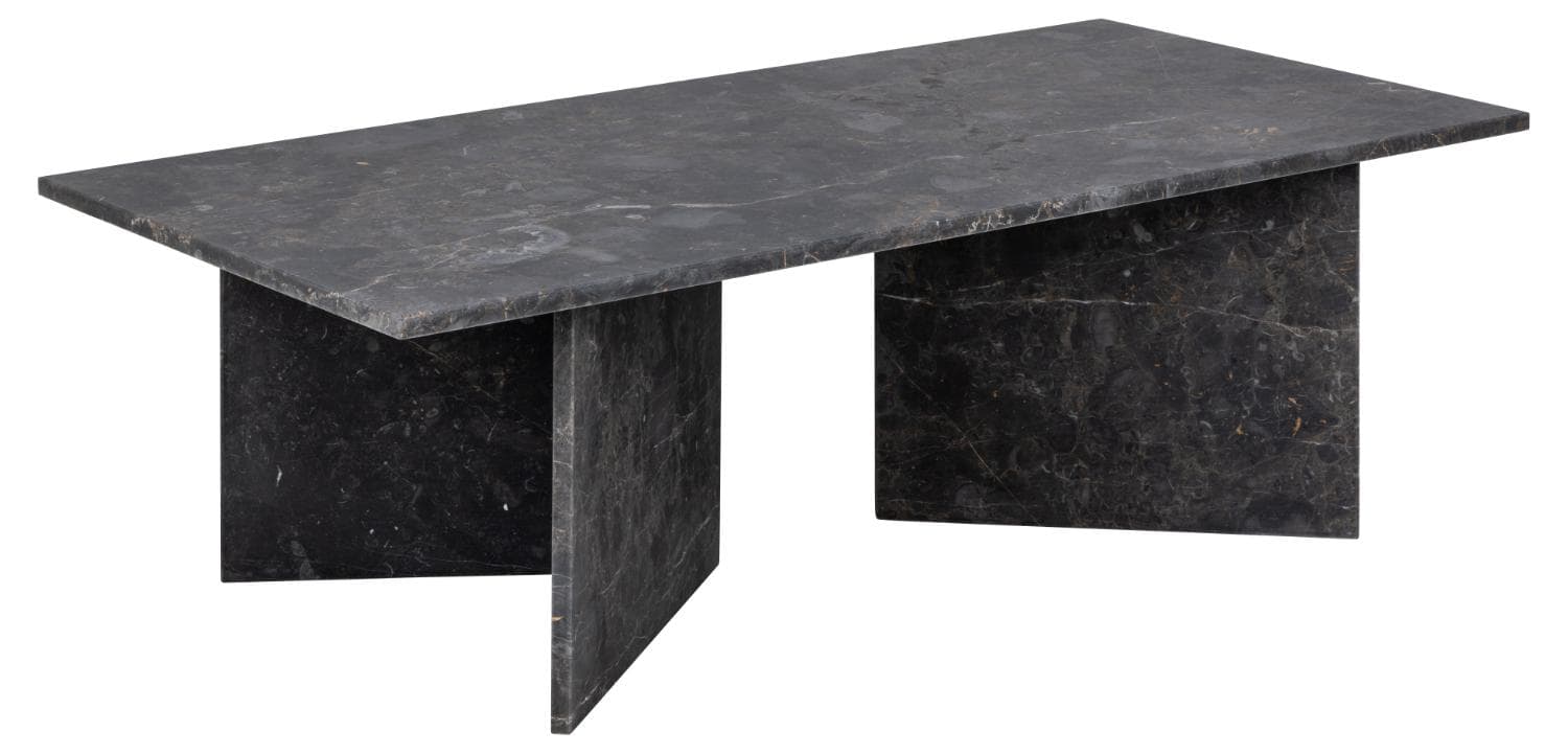 ACT NORDIC Vega soffbord, rektangulärt - grå och brun marmor (140x70)
